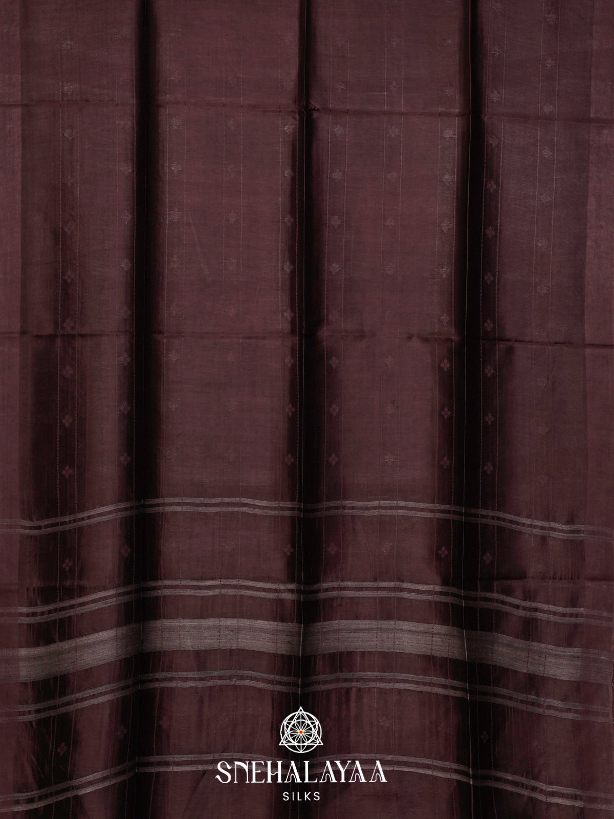 Coffee Brown Tussar Silk Saree