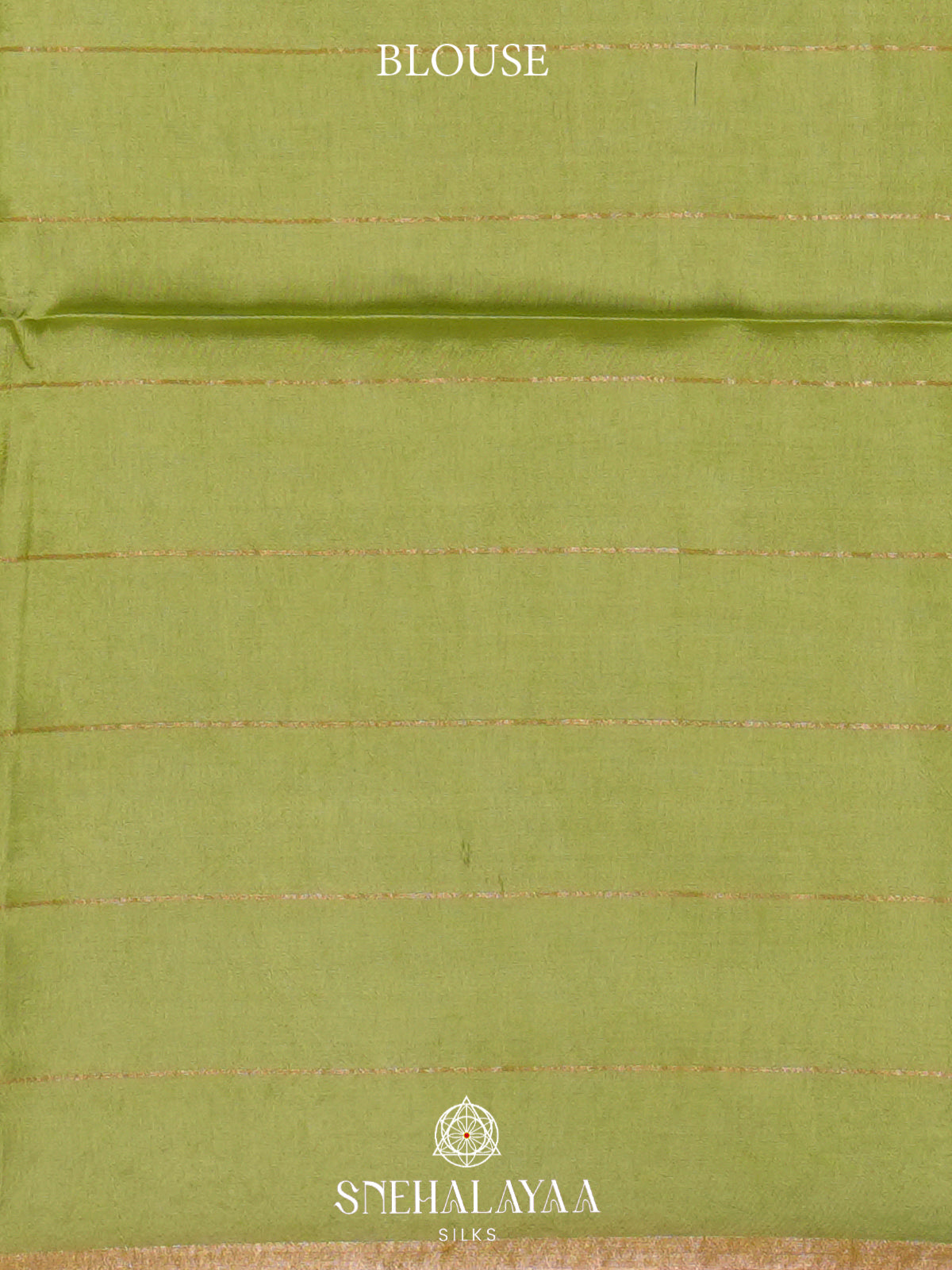 Lime Green Tussar Silk Saree