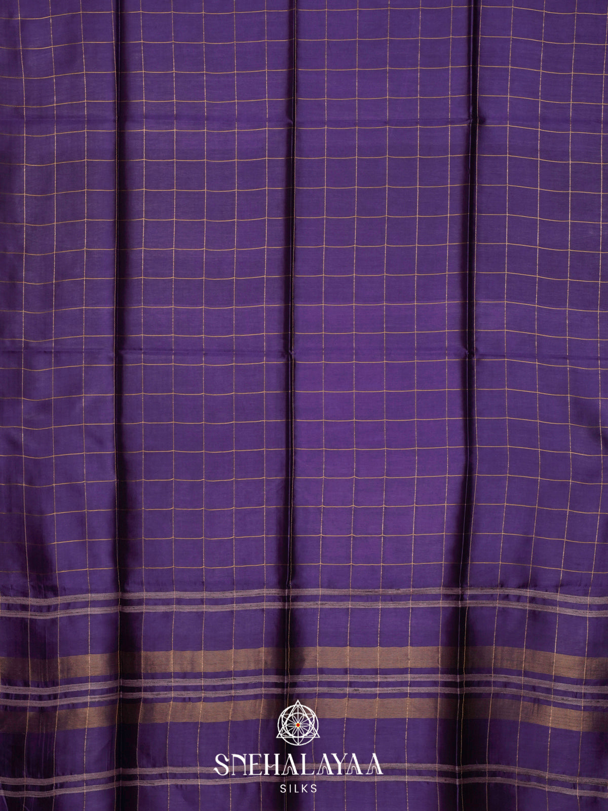 Royal Purple Tussar Silk Saree