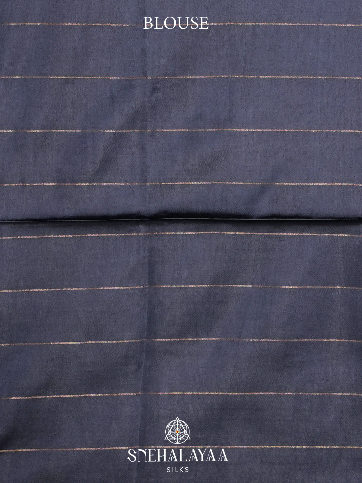 Blue Tussar Silk Saree
