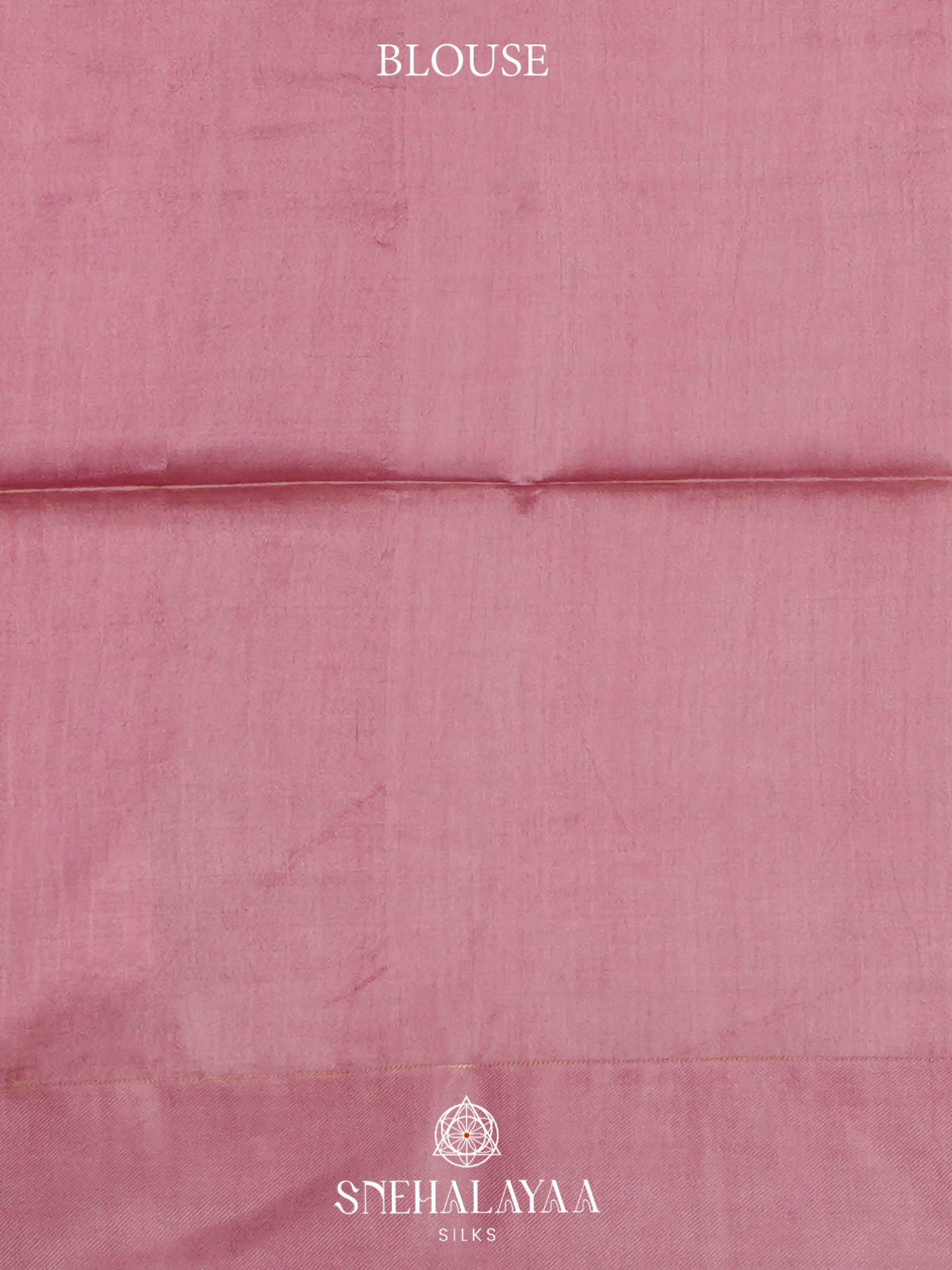 Baby Pink Tussar Silk Saree