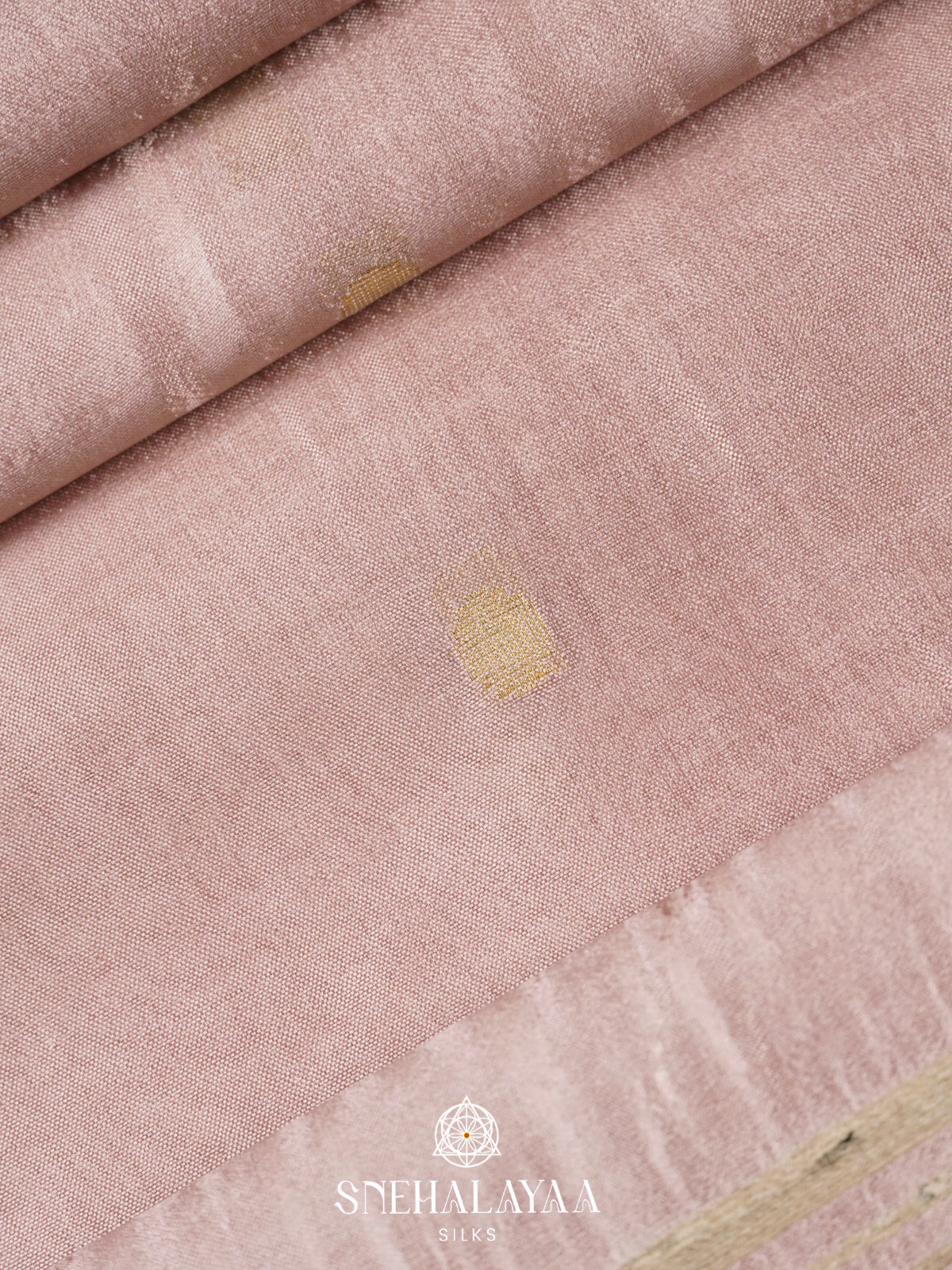 Beige Tussar Silk Saree