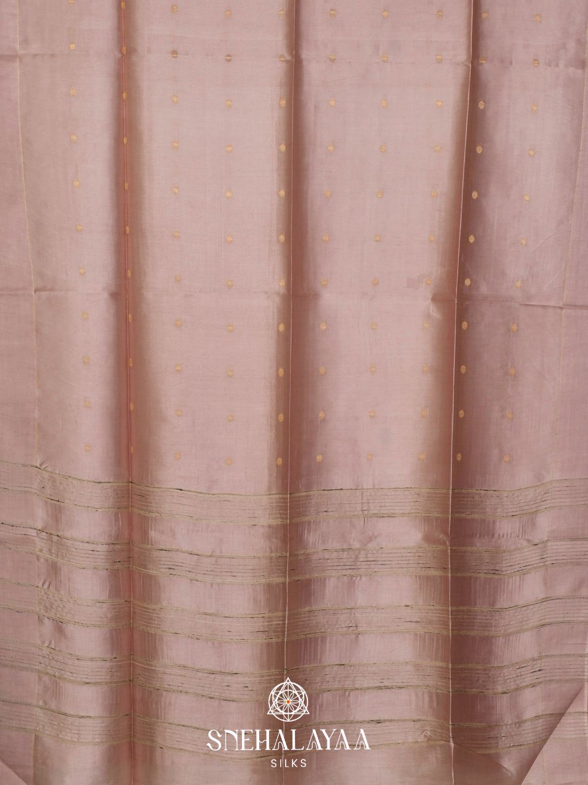 Beige Tussar Silk Saree