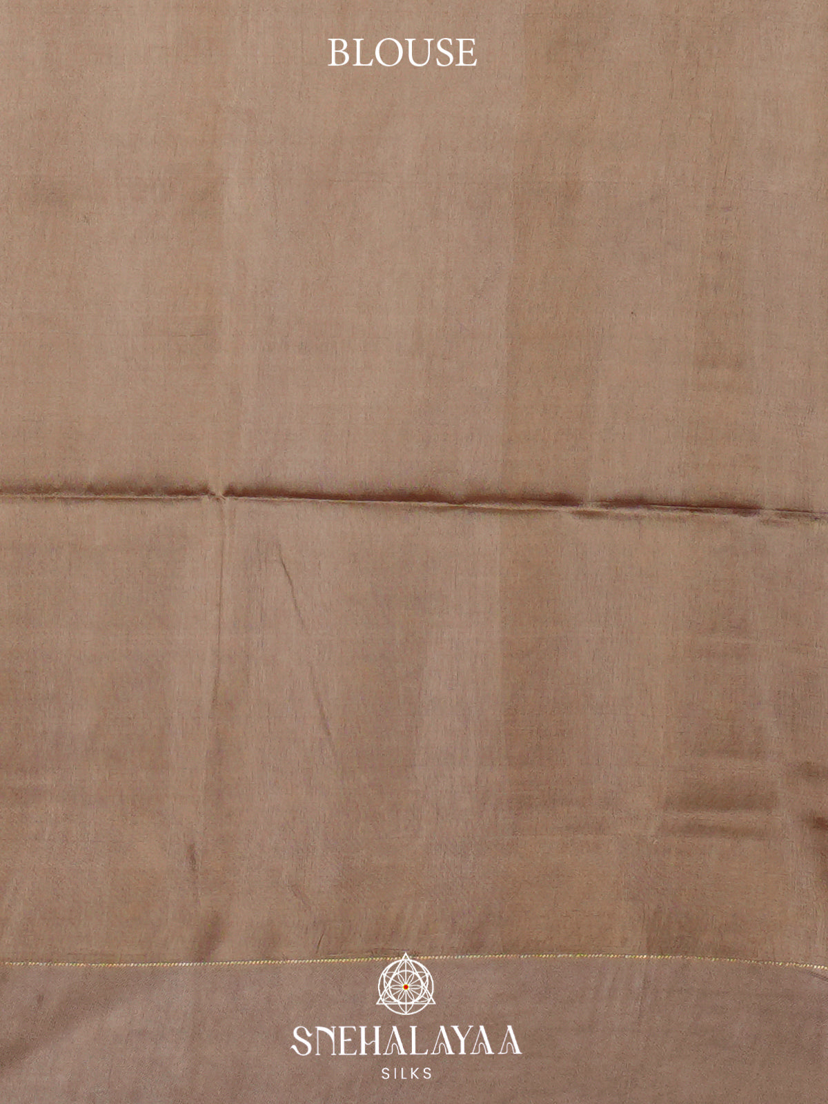 Taupe Tussar Silk Saree