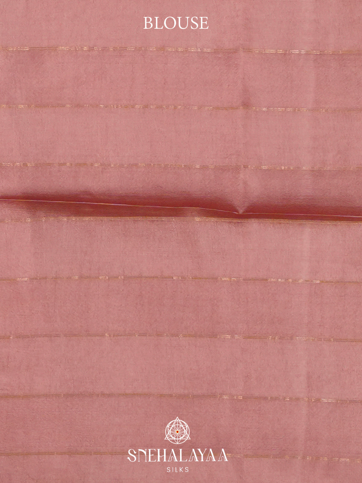Peach Tussar Silk Saree