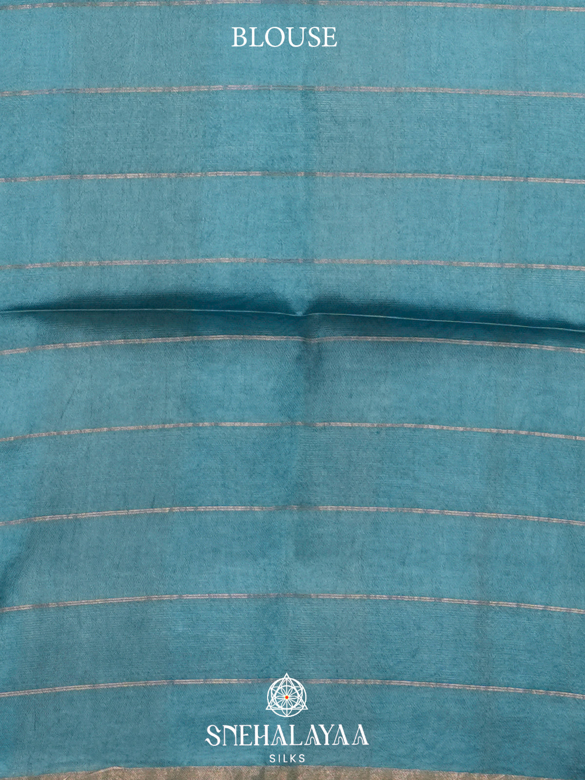 Sky Blue Tussar Silk Saree