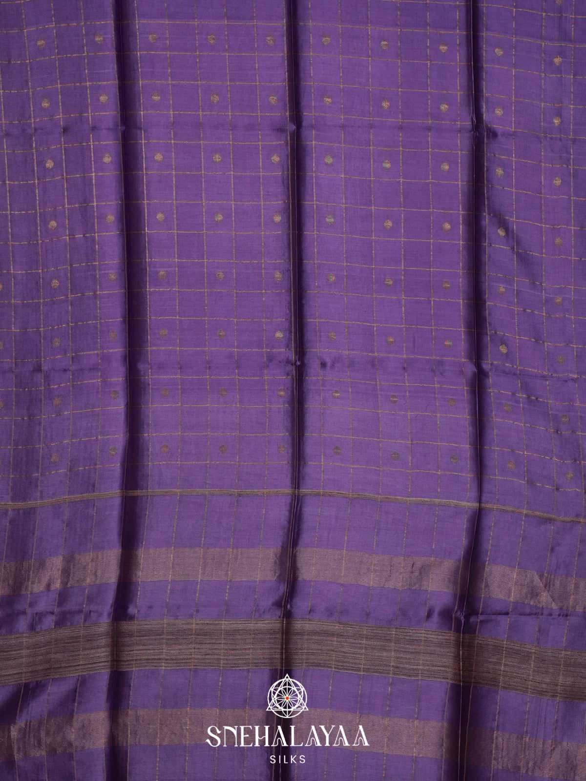 Lilac Tussar Silk Saree