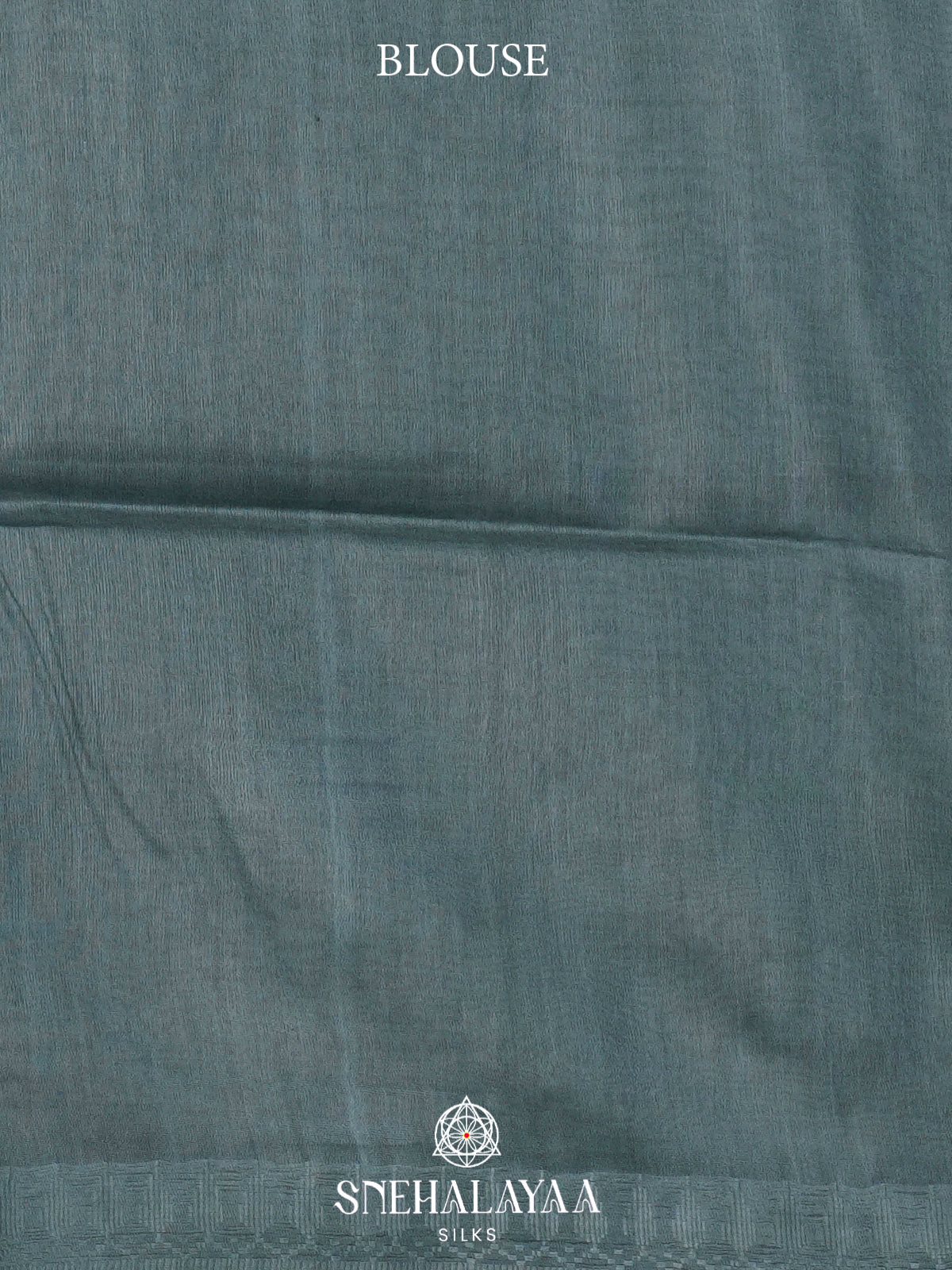 Aqua Grey Tussar Silk Saree