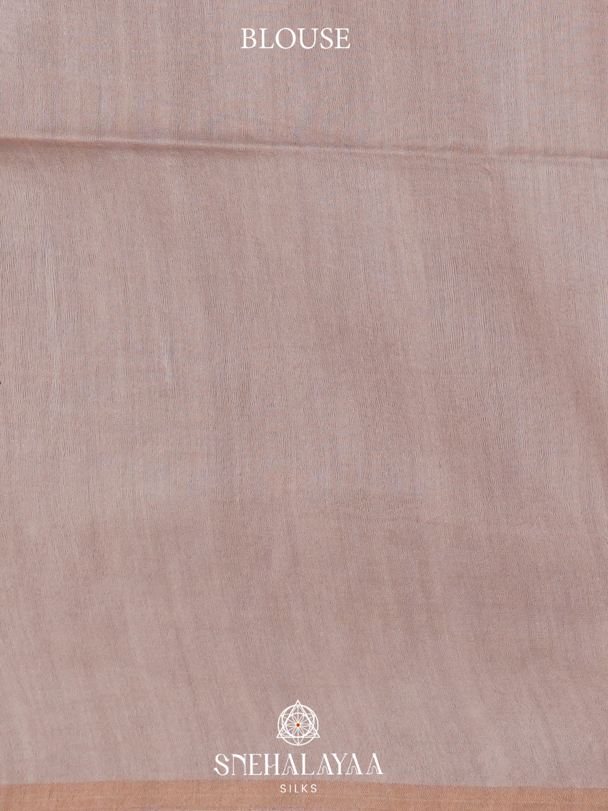 Dusty Mauve Tussar Silk Saree