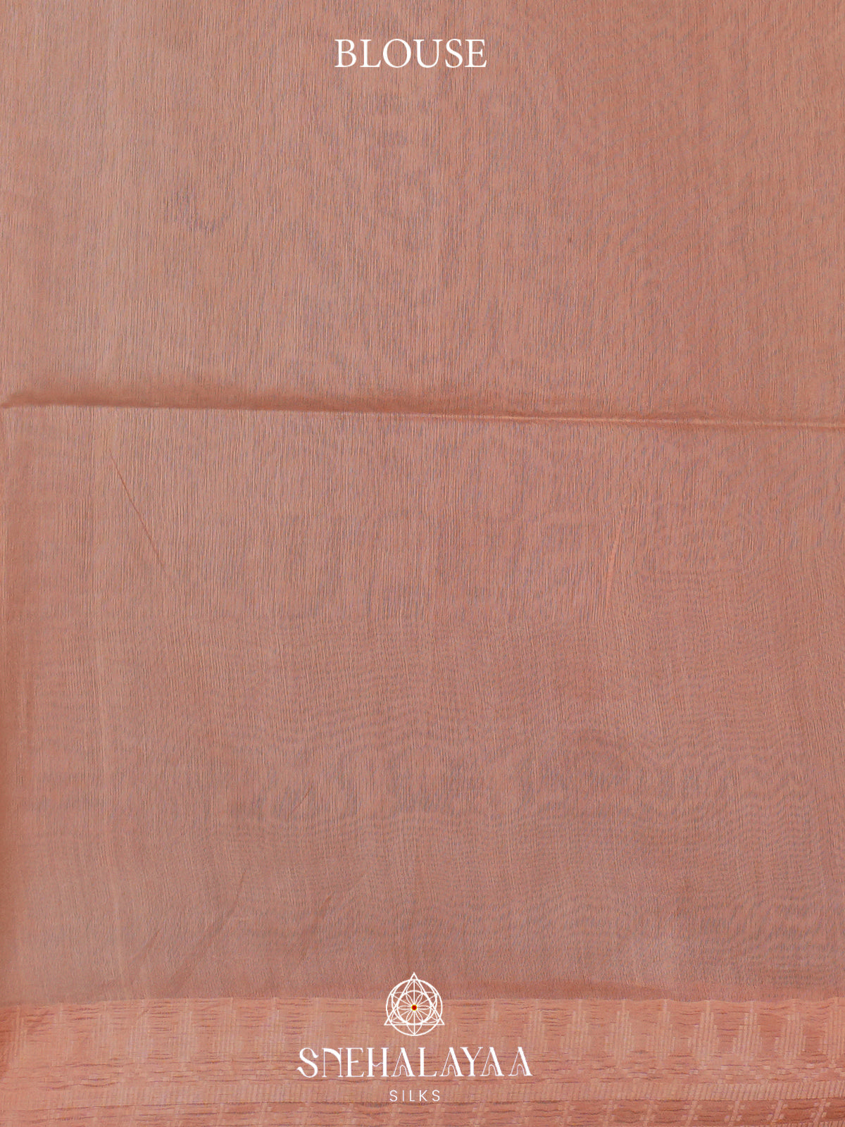Peach Tussar Silk Saree