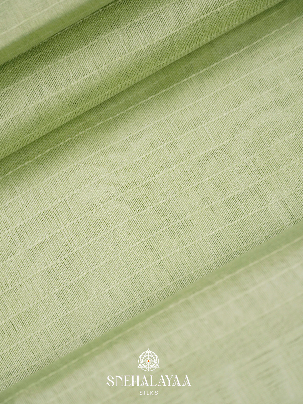 Mint Green Tussar Silk Saree