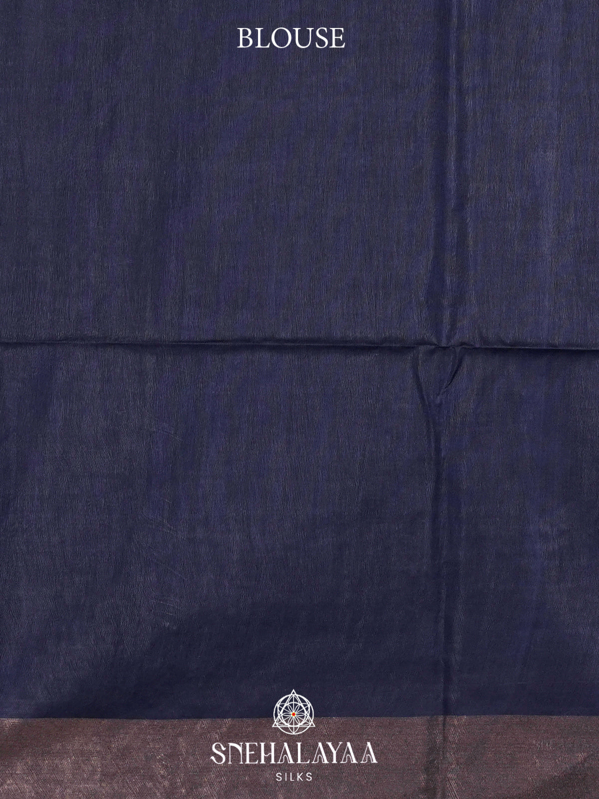 Blue Tussar Silk Saree