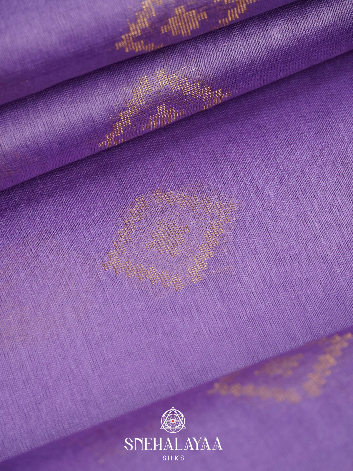 Lavender Tussar Silk Saree