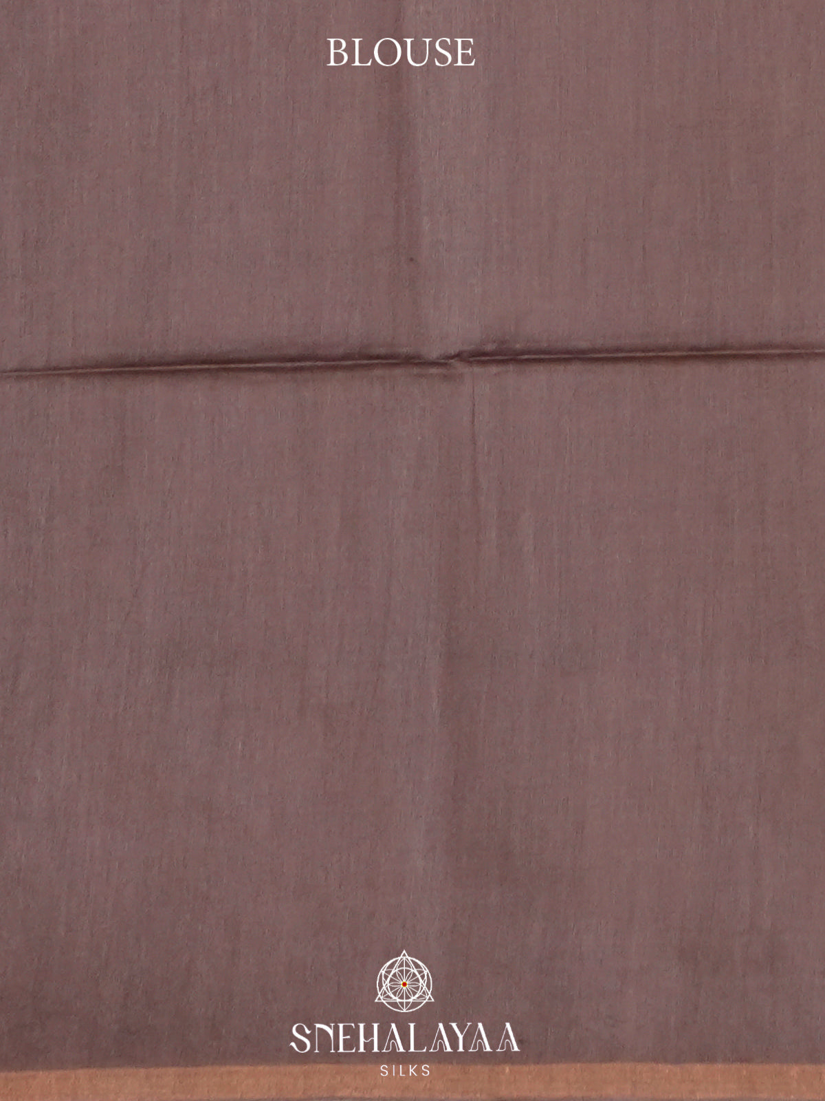 Taupe Tussar Silk Saree
