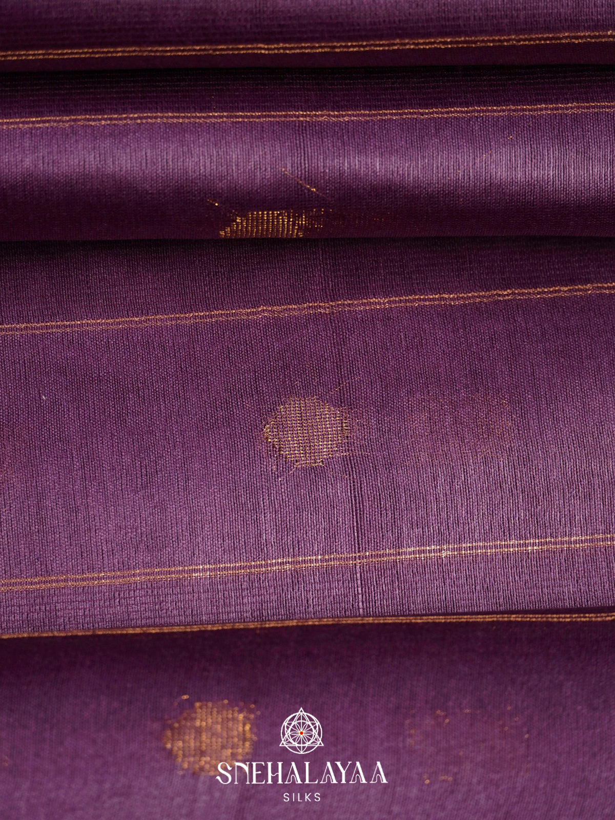 Purple Tussar Silk Saree