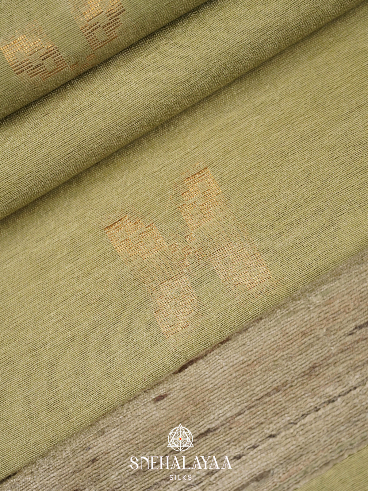 Green Tussar Silk Saree