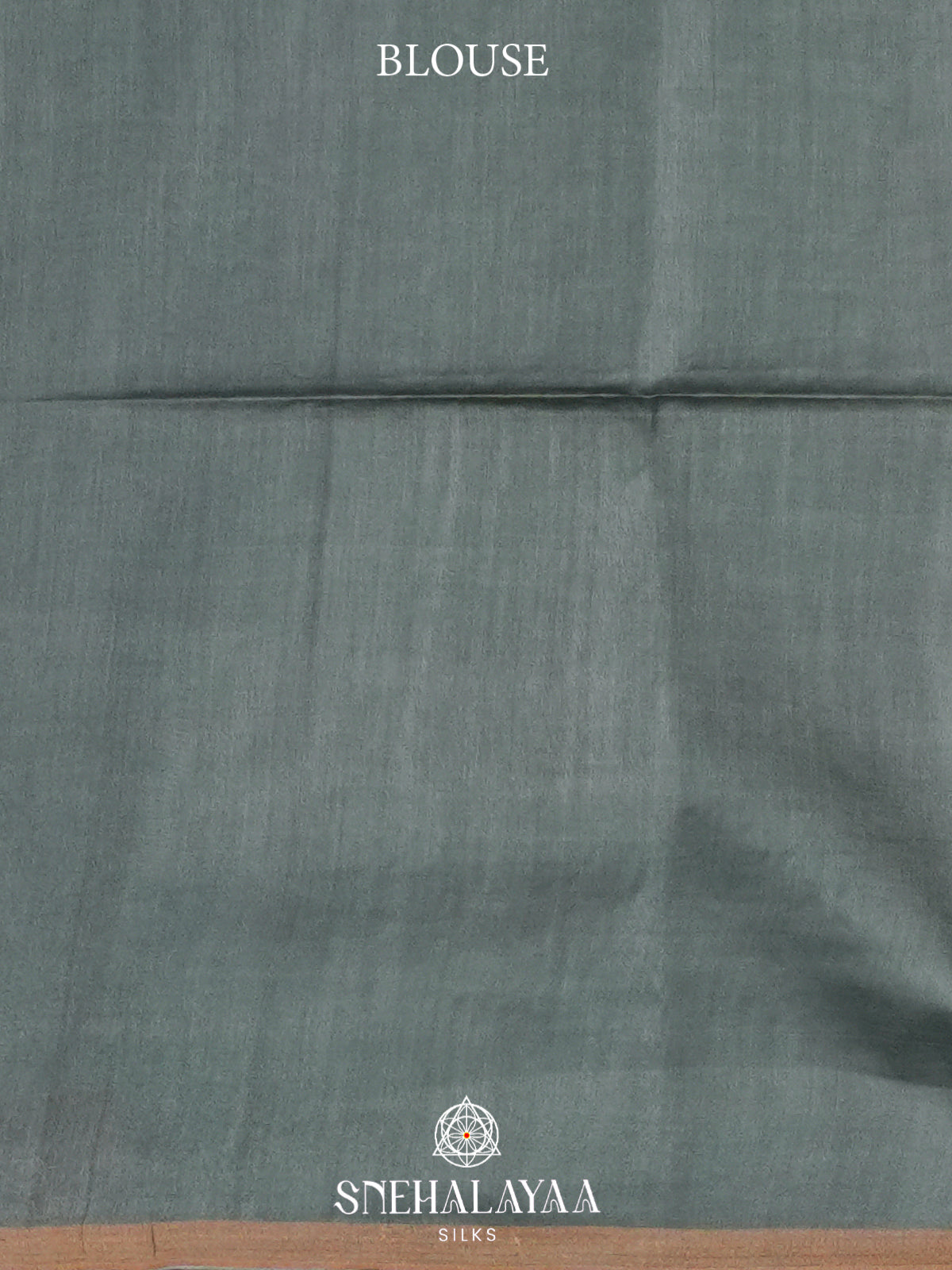 Navy Blue Tussar Silk Saree