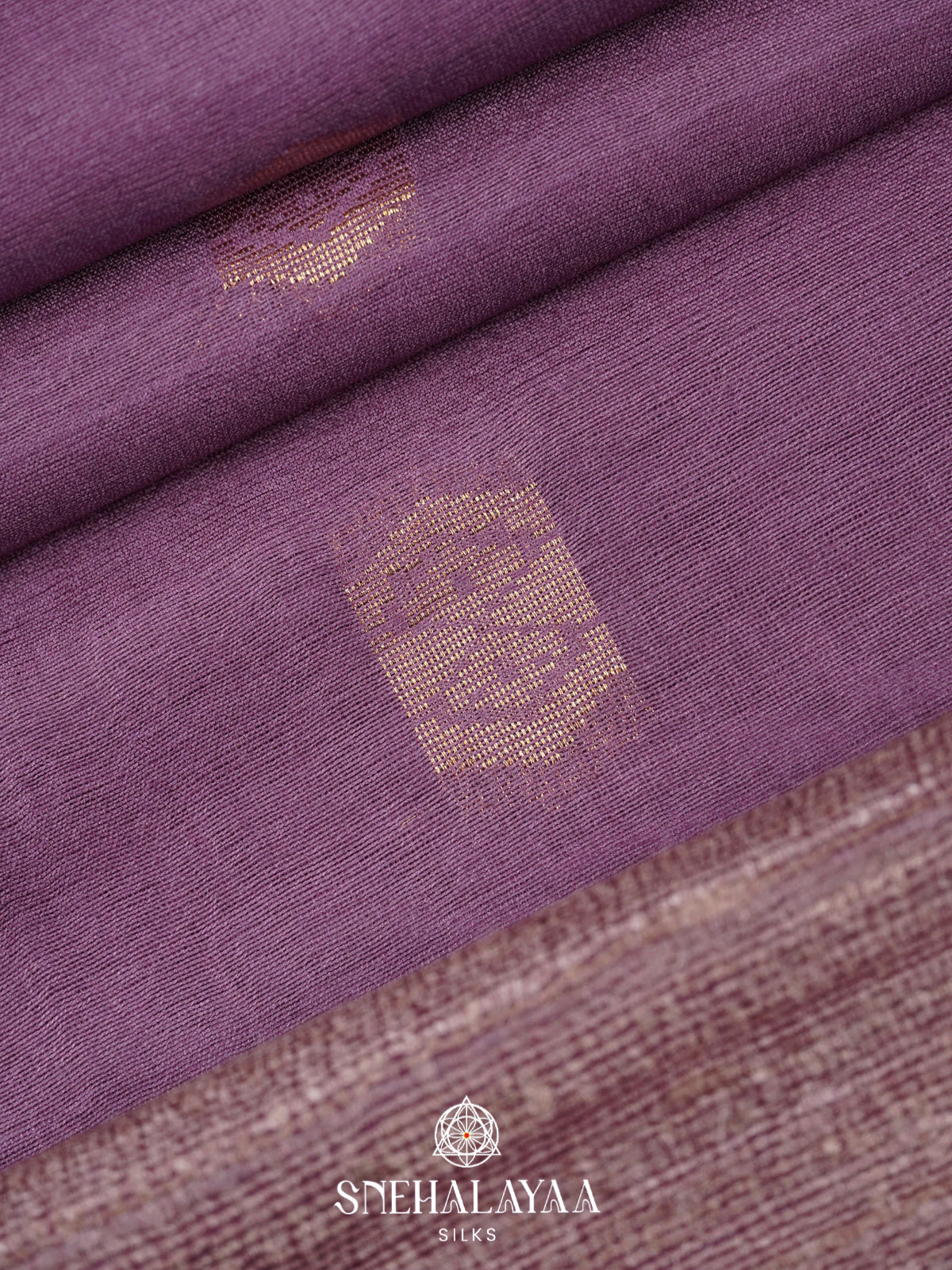 Wine Tussar Silk Saree