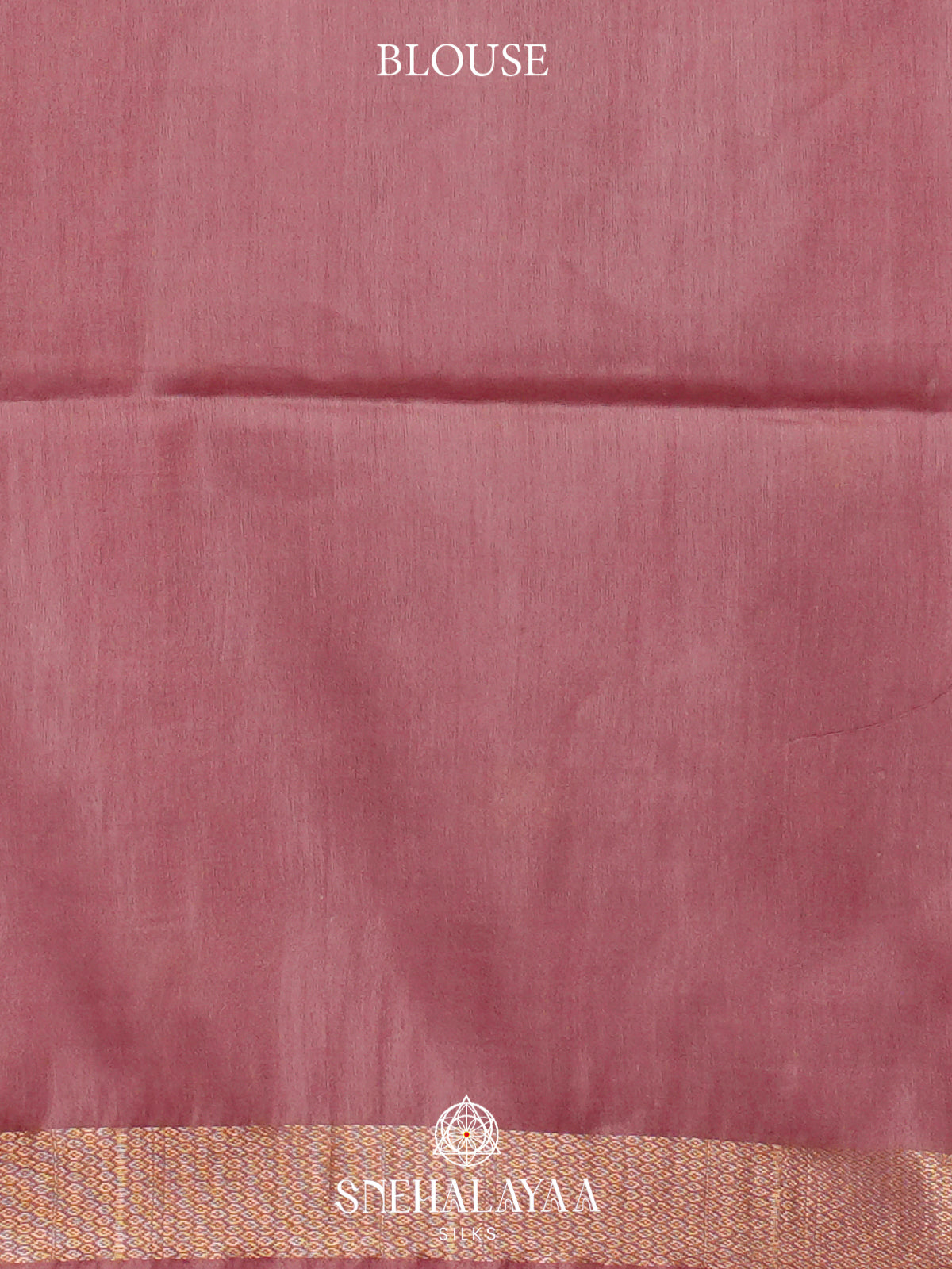 Dusty Rose Tussar Silk Saree