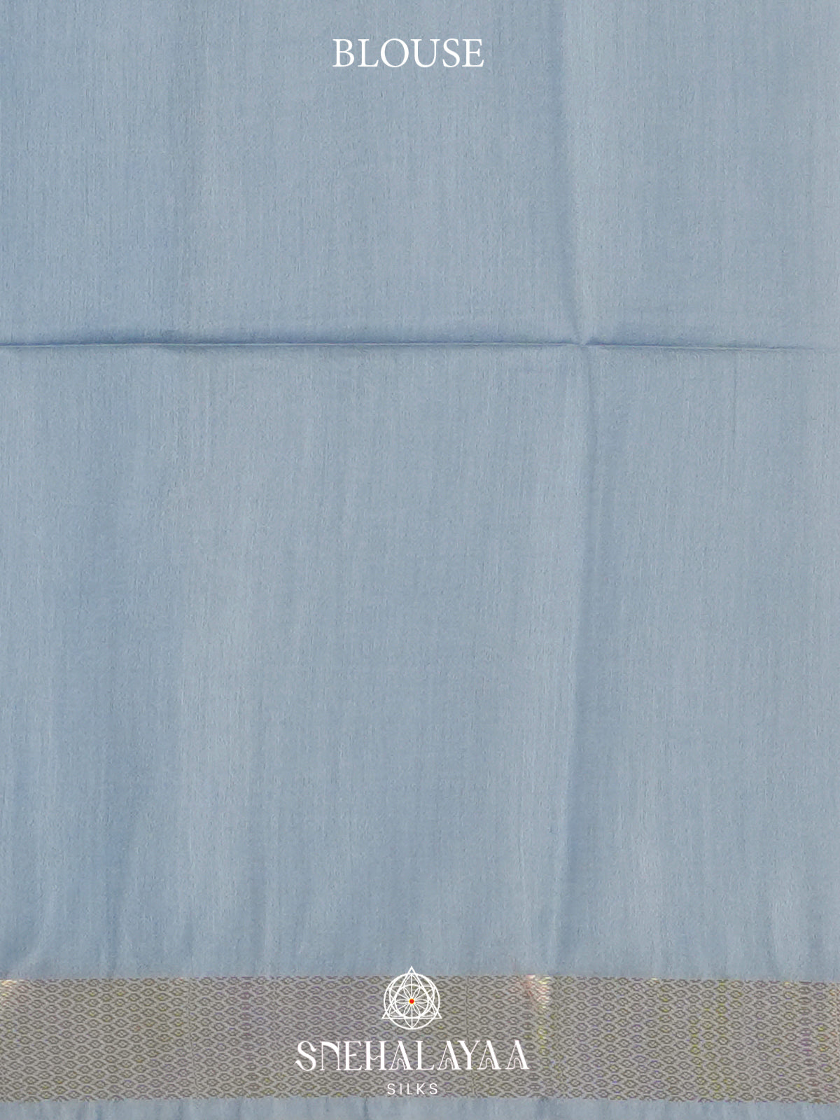 Blue Tussar Silk Saree