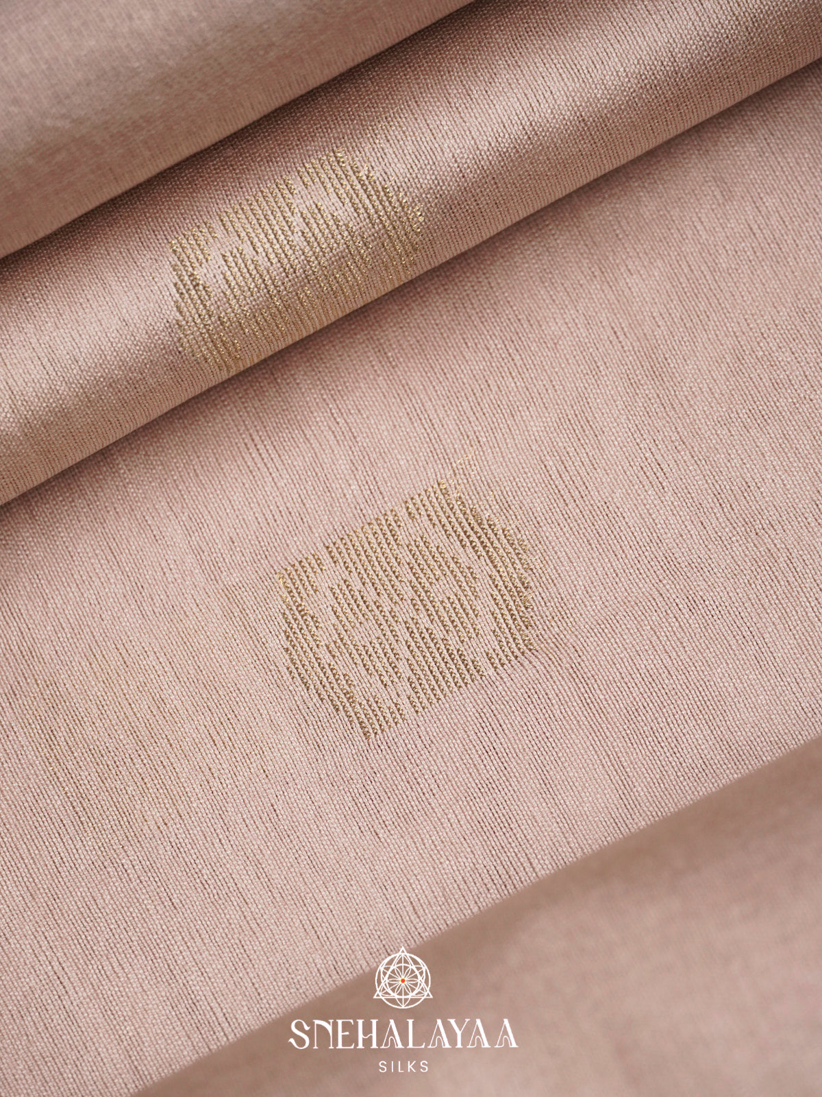 Beige Tussar Silk Saree