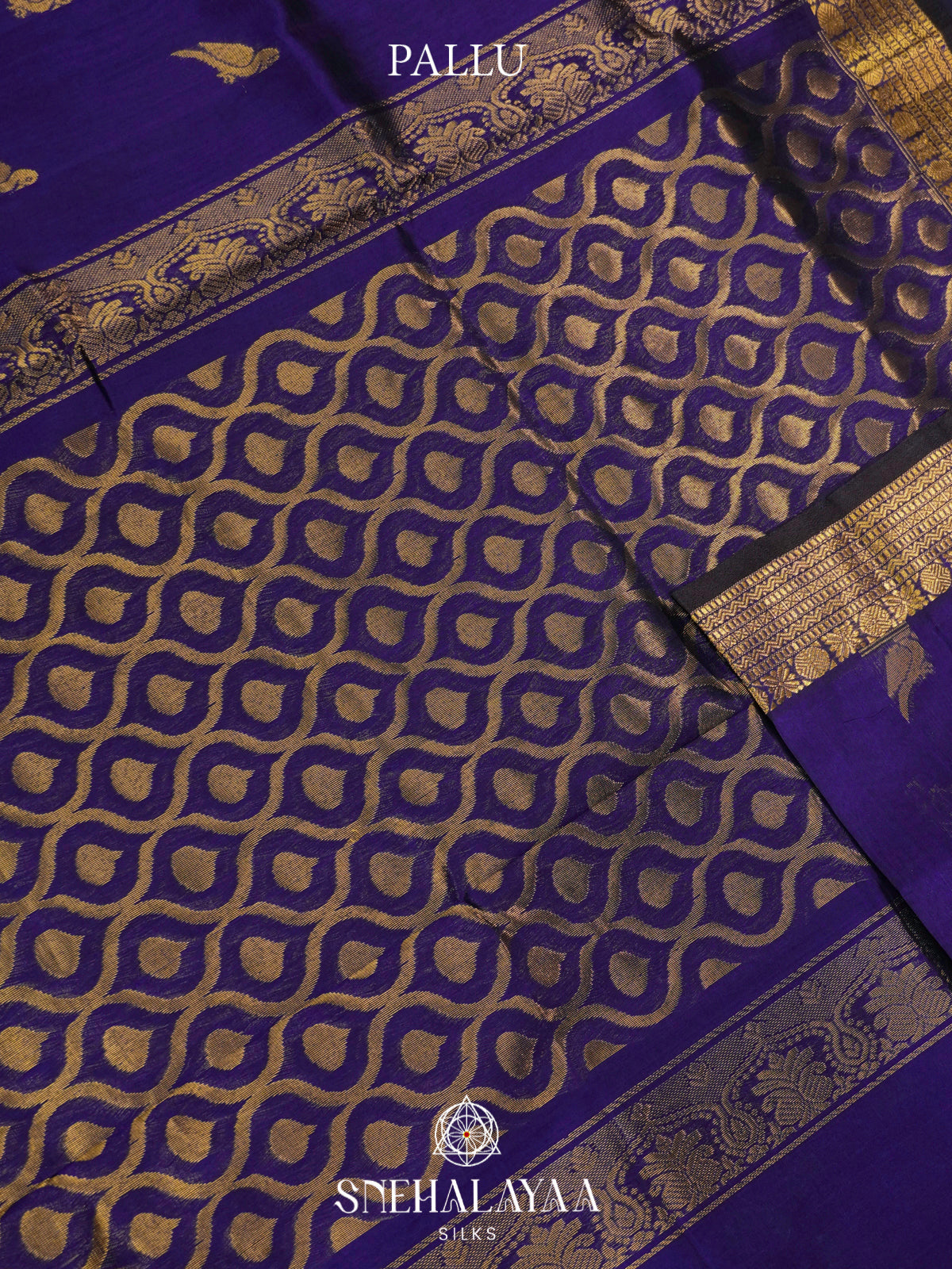 Blue Kanchi Silk Cotton Saree