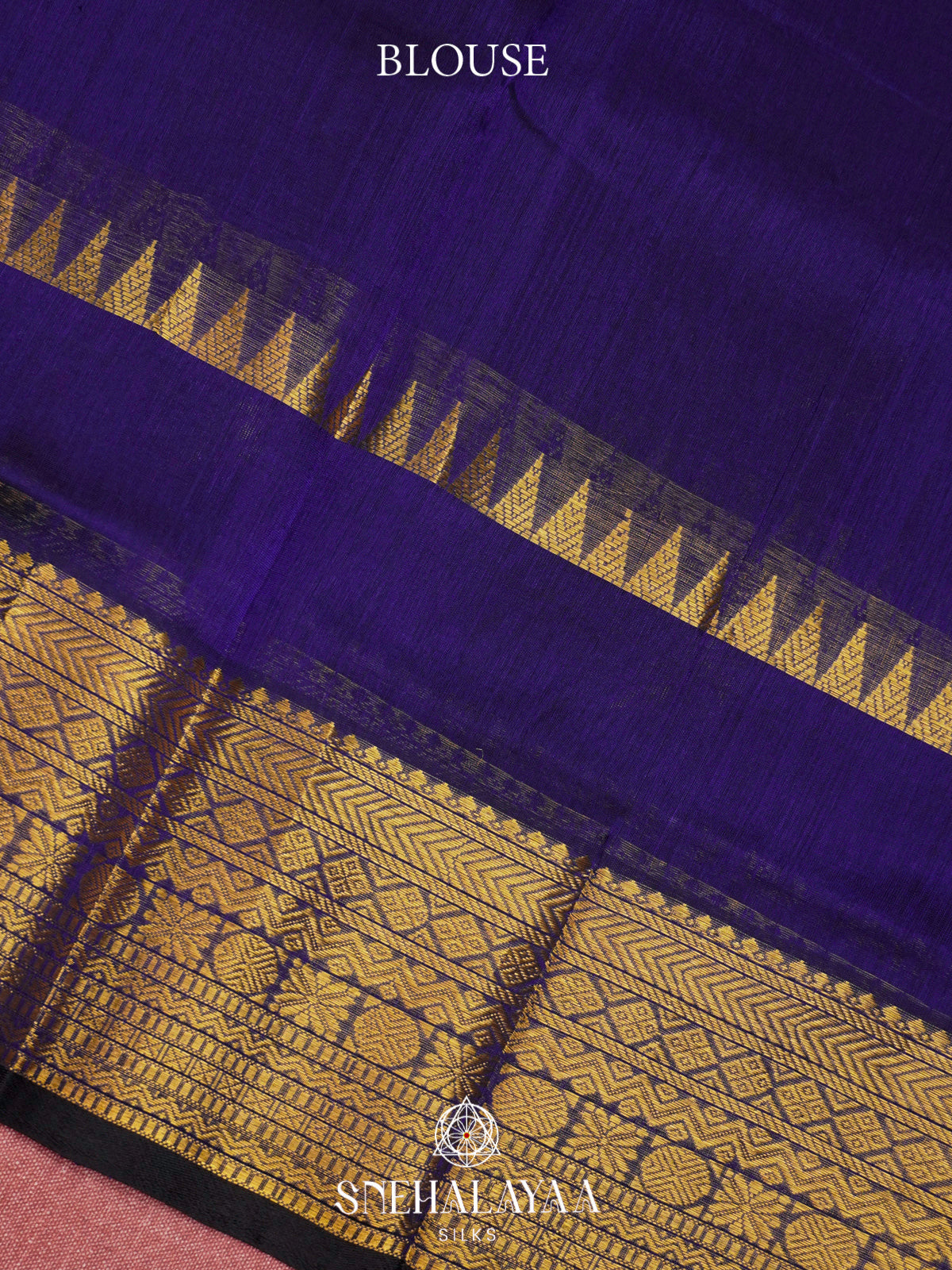 Blue Kanchi Silk Cotton Saree