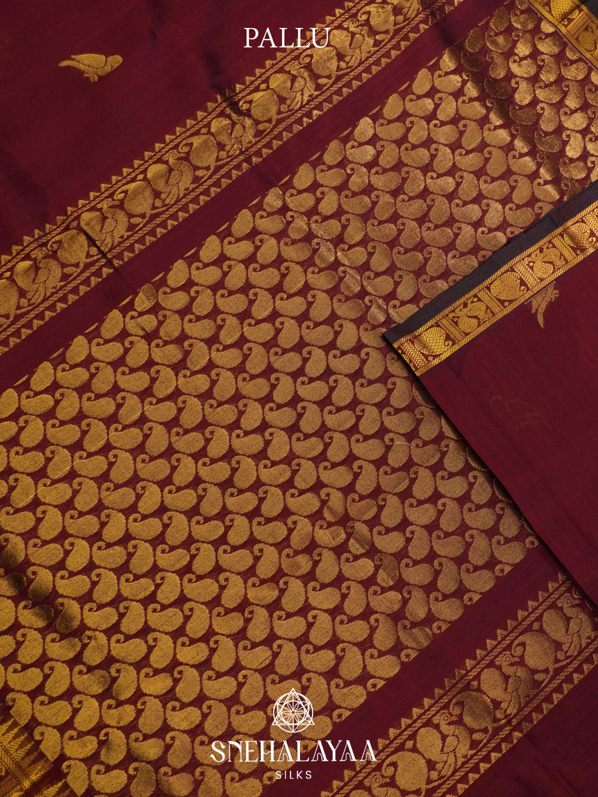 Maroon Kanchi Silk Cotton Saree
