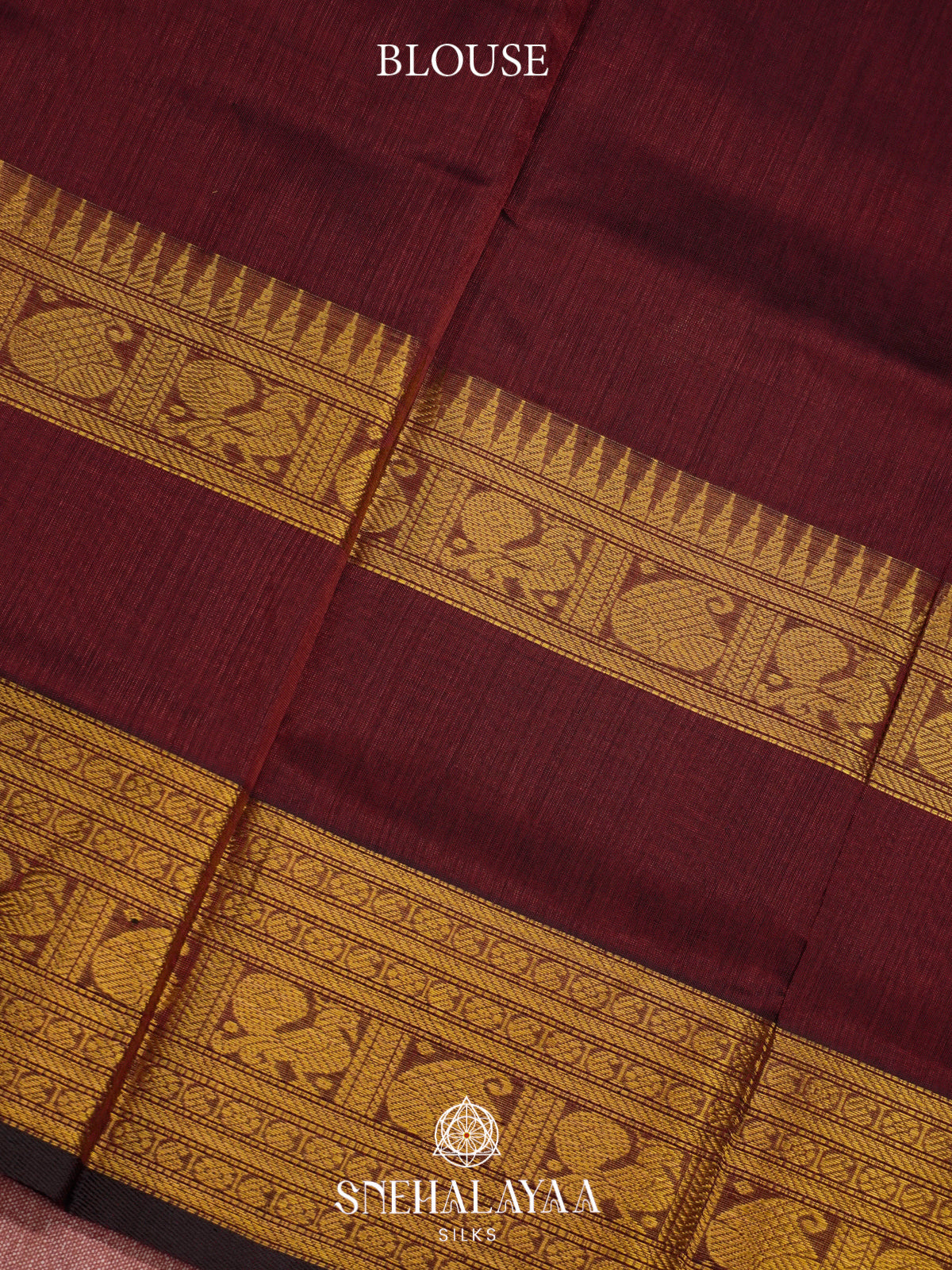 Maroon Kanchi Silk Cotton Saree