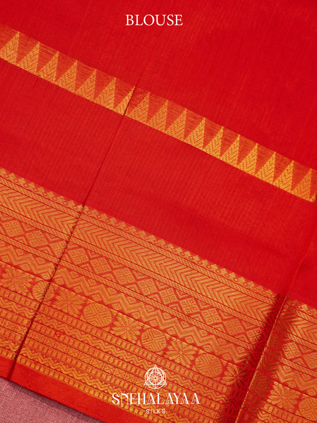 Red Kanchi Silk Cotton Saree