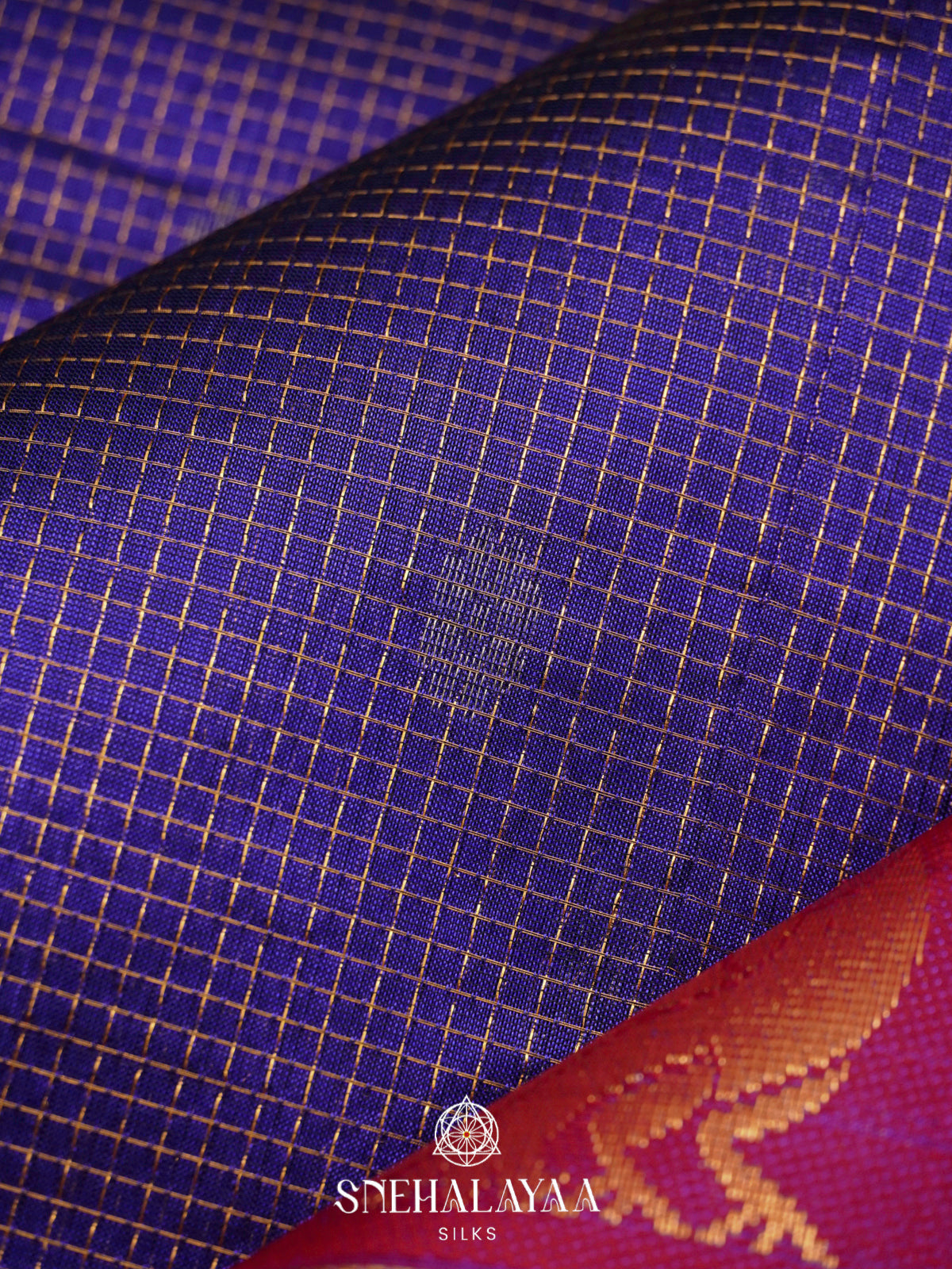 Blue Kanchi Silk Cotton Saree