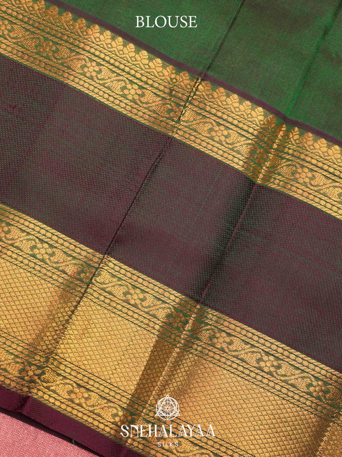 Olive Green Kanchi Silk Cotton Saree
