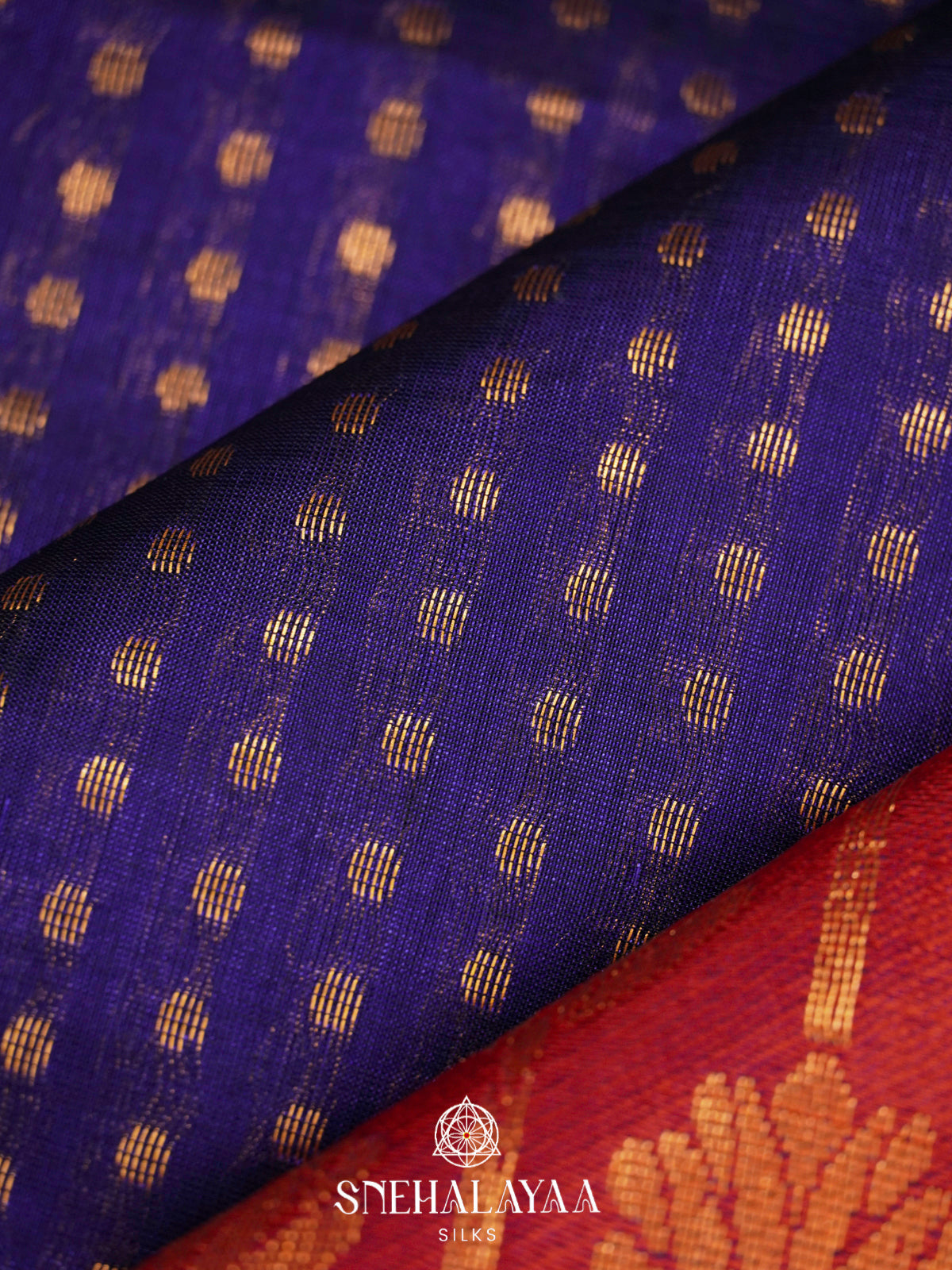 Blue Kanchi Silk Cotton Saree