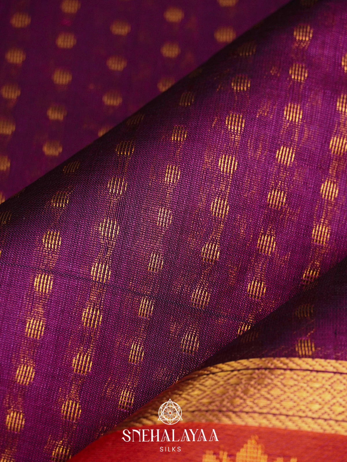 Lavender Kanchi Silk Cotton Saree