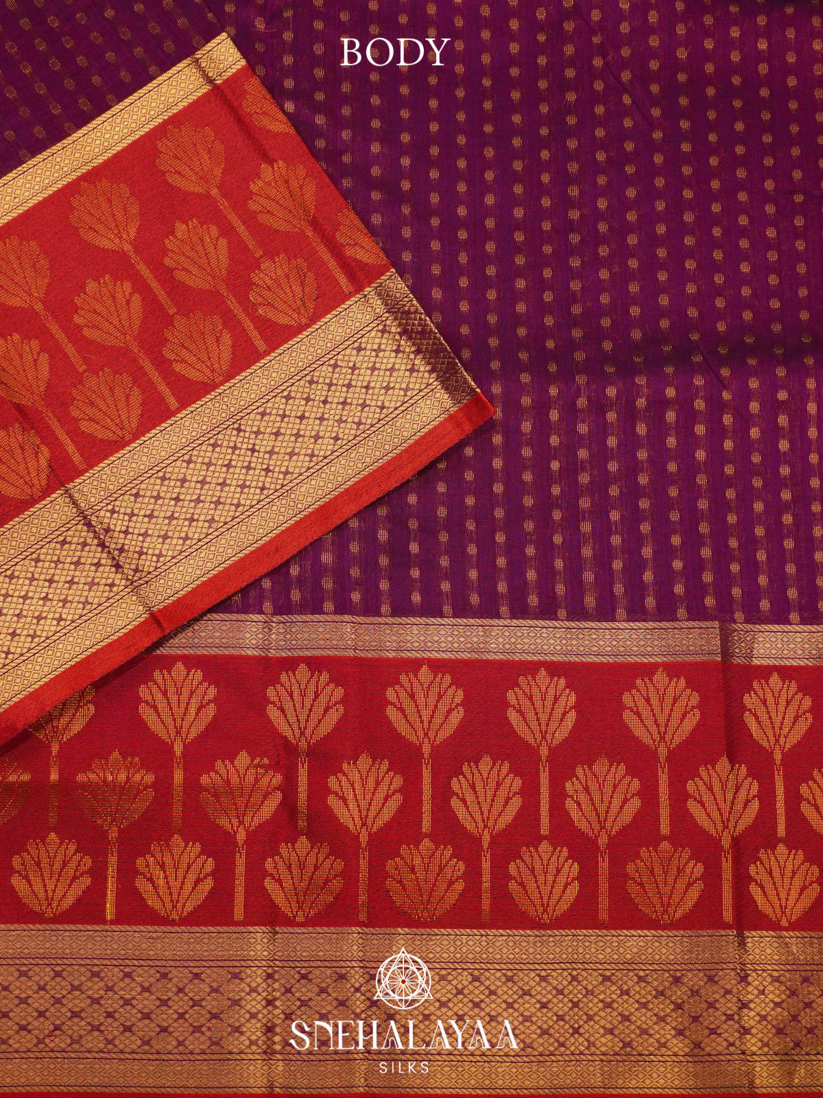 Lavender Kanchi Silk Cotton Saree
