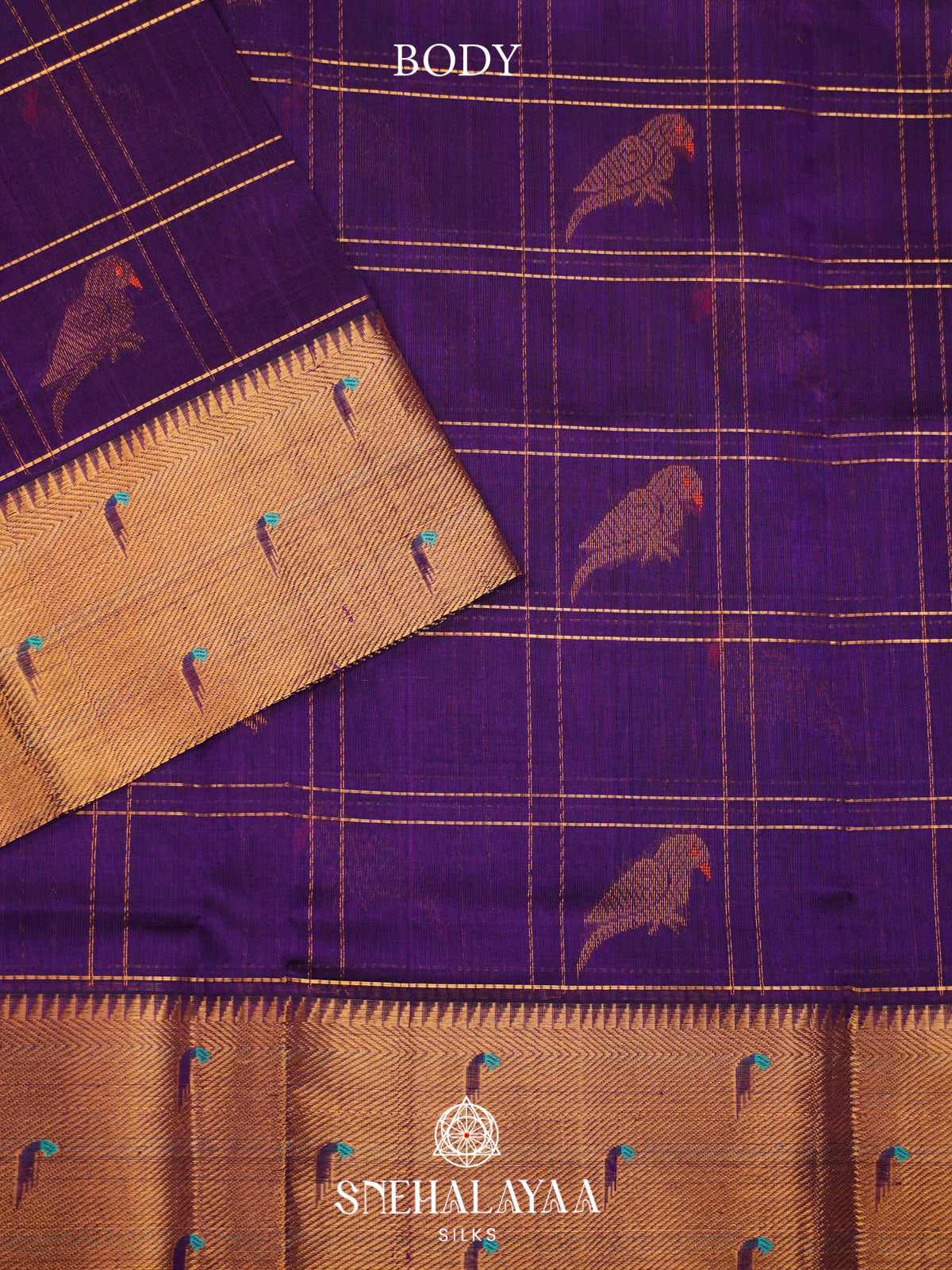 Blue Kanchi Silk Cotton Saree