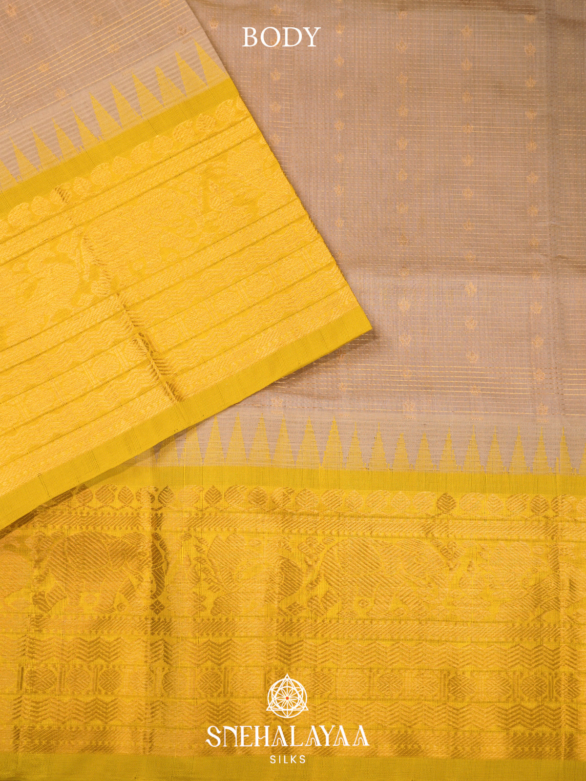 Sandal Kanchi Silk Cotton Saree