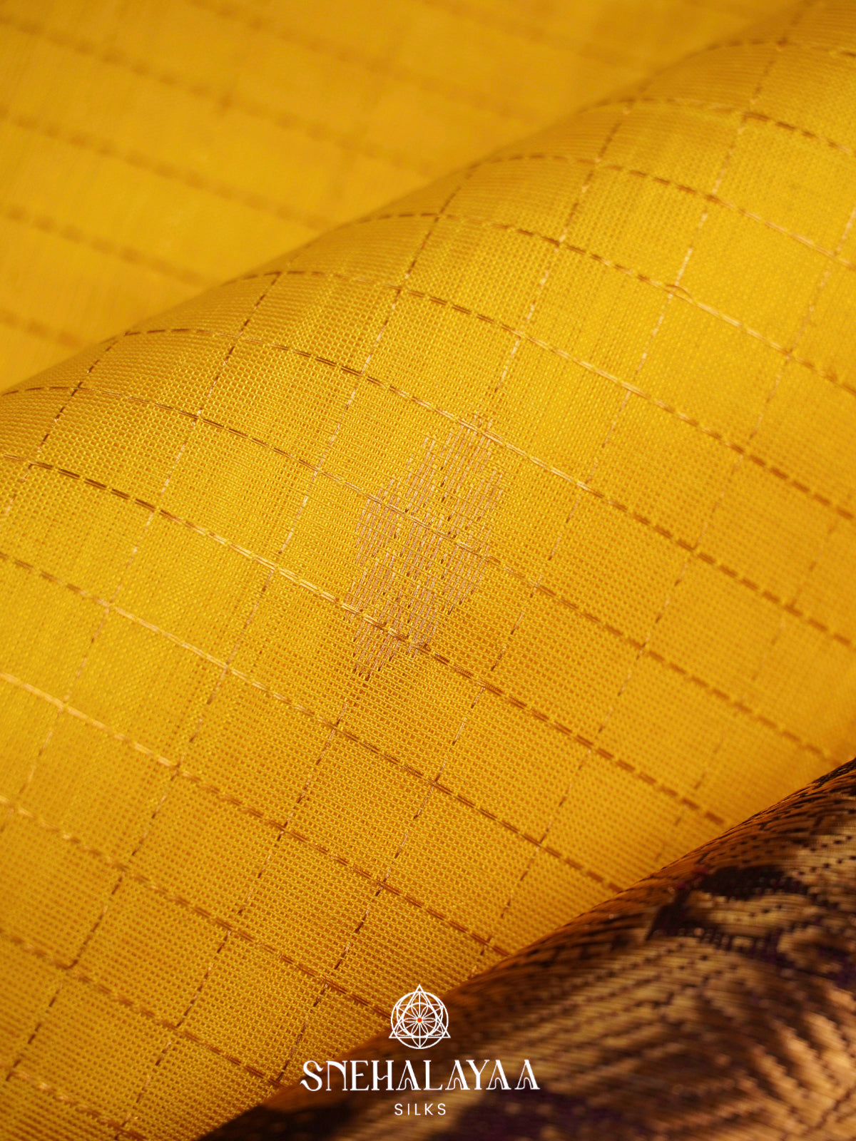 Yellow Kanchi Silk Cotton Saree