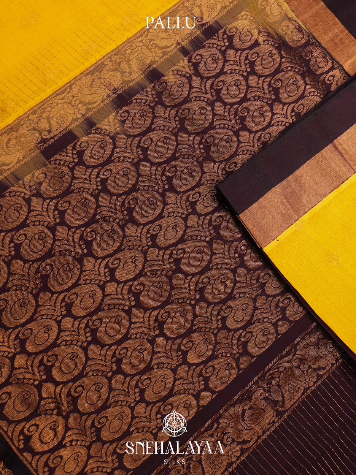 Yellow Kanchi Silk Cotton Saree