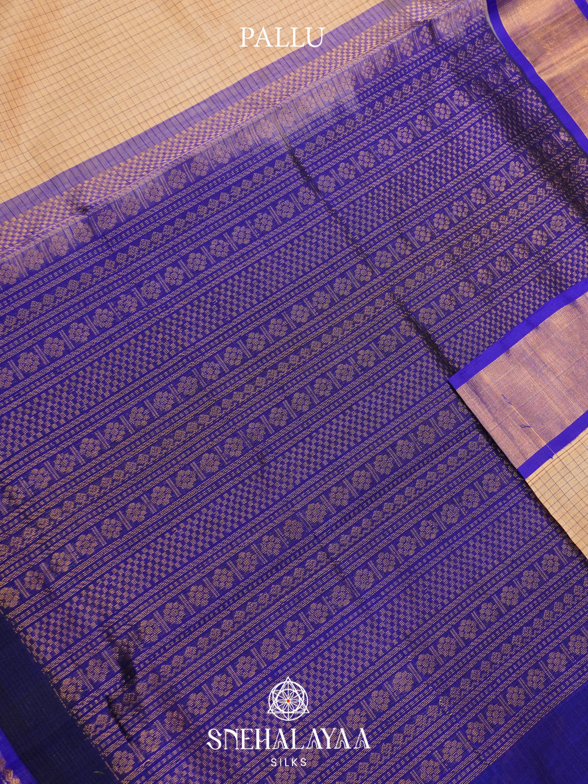 Beige Kanchi Silk Cotton Saree