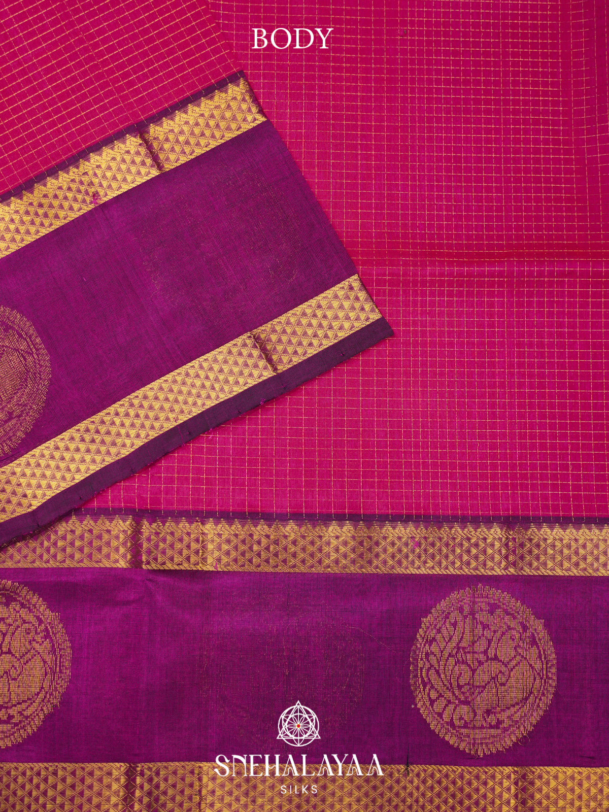Rani Pink Kanchi Silk Cotton Saree