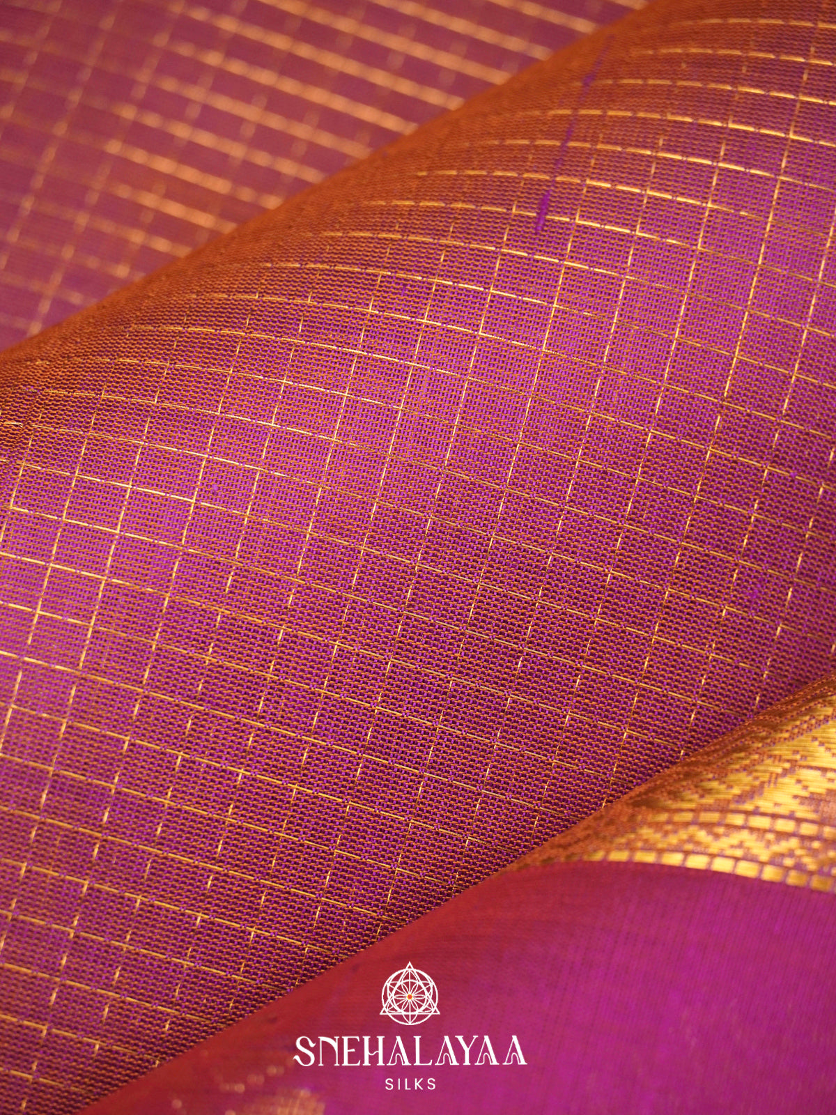 Lavender Kanchi Silk Cotton Saree