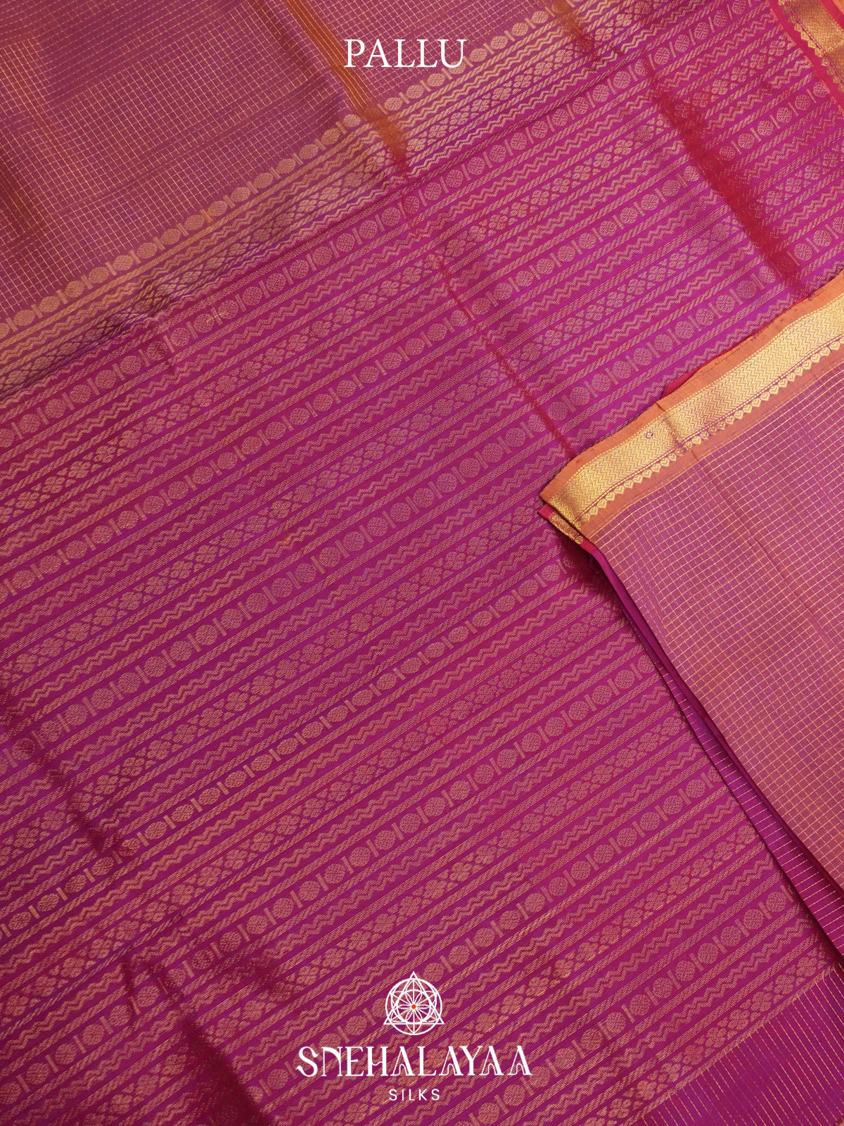Lavender Kanchi Silk Cotton Saree