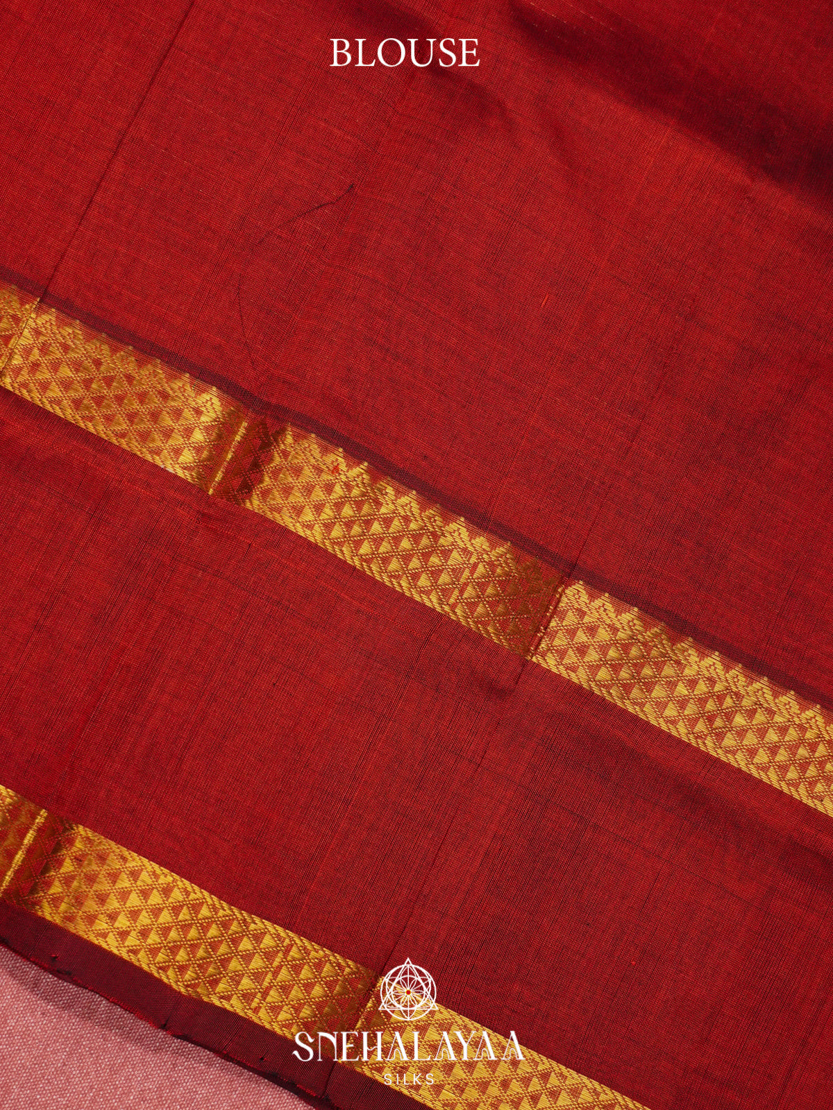 Red Kanchi Silk Cotton Saree
