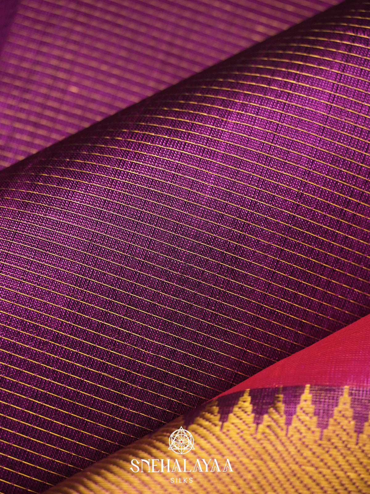 Lavender Kanchi Silk Cotton Saree