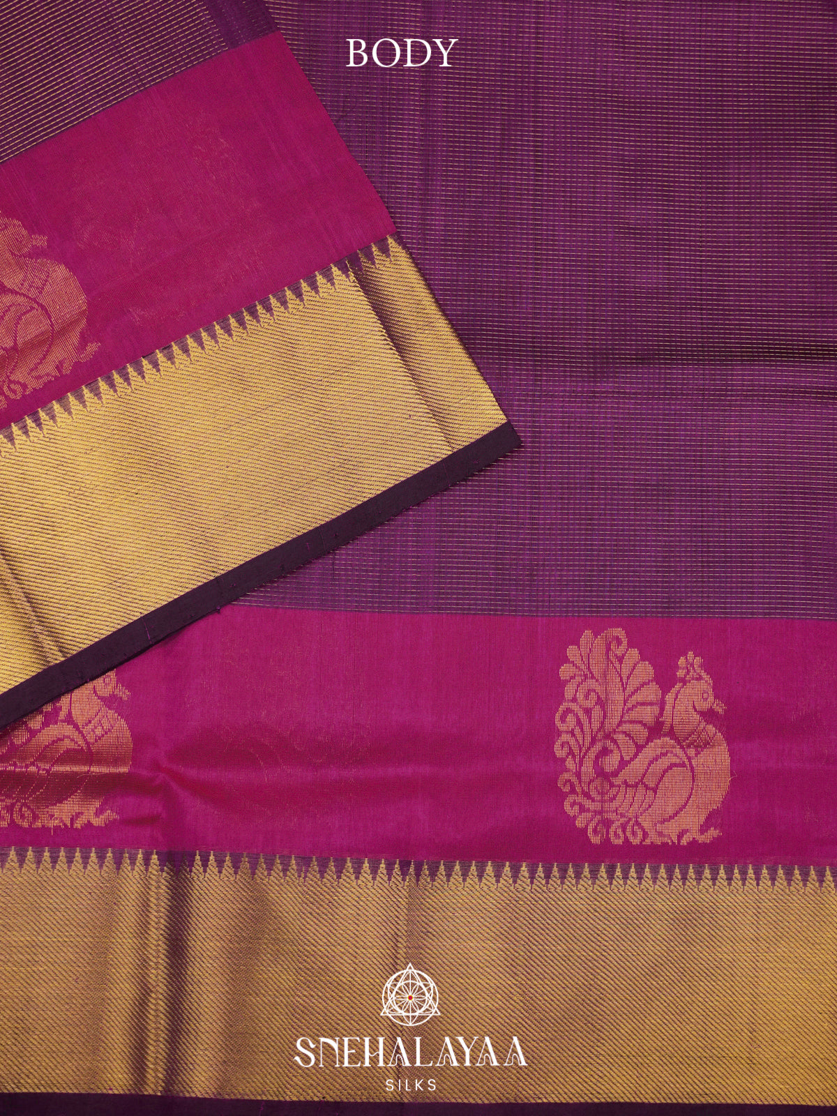 Lavender Kanchi Silk Cotton Saree