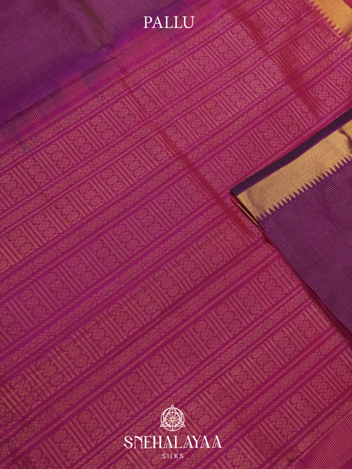 Lavender Kanchi Silk Cotton Saree