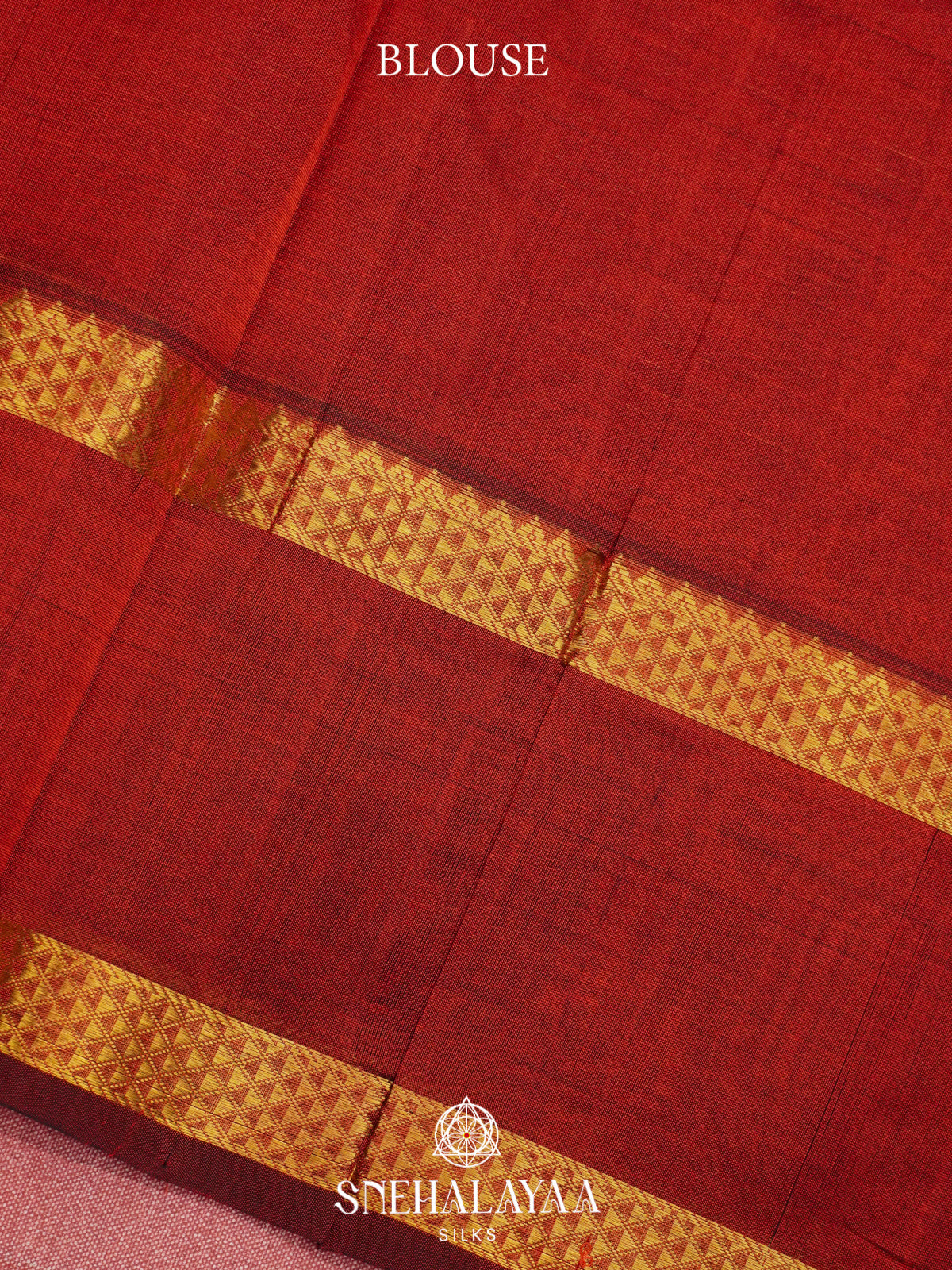 Orange Kanchi Silk Cotton Saree