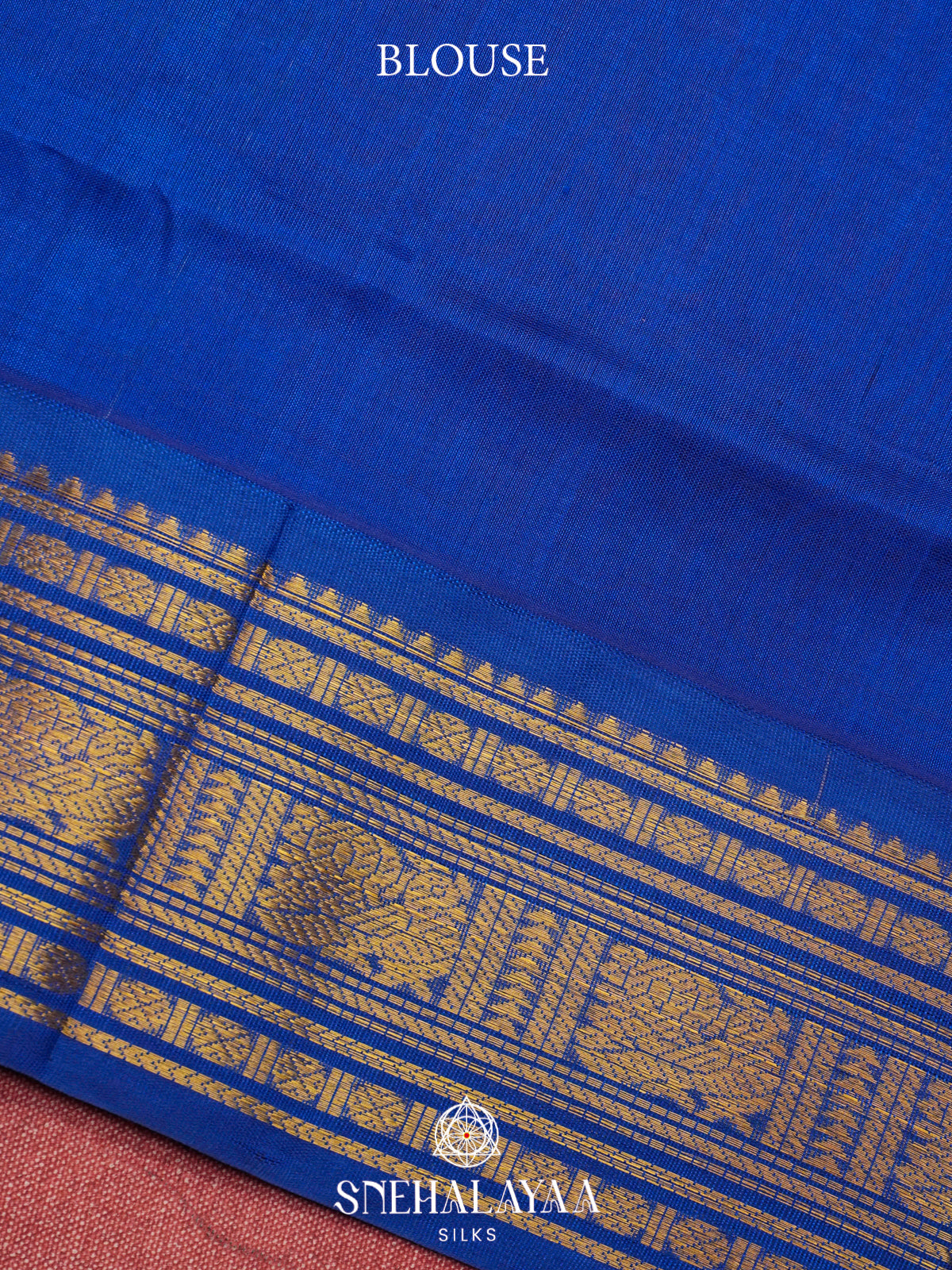 Teal Blue Kanchi Silk Cotton Saree