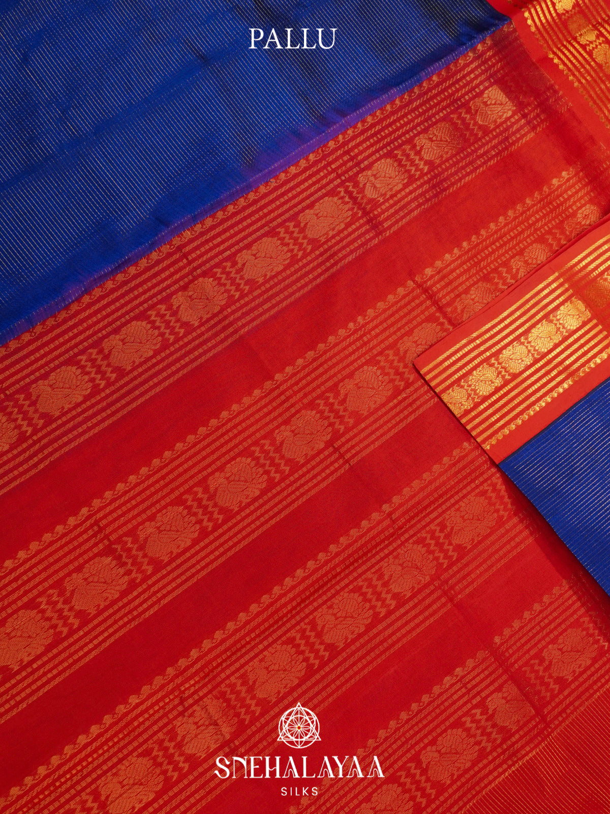 Blue Kanchi Silk Cotton Saree
